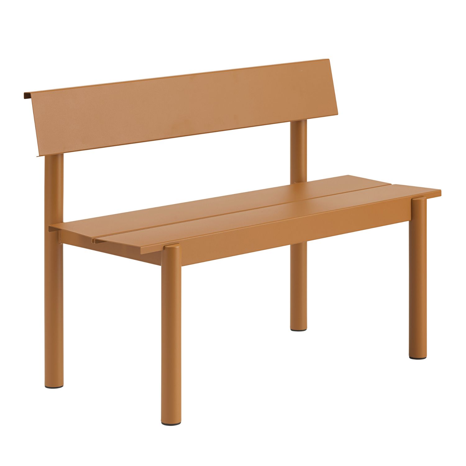 Muuto - Linear Steel Bank Rückenlehne 110 cm burnt orange