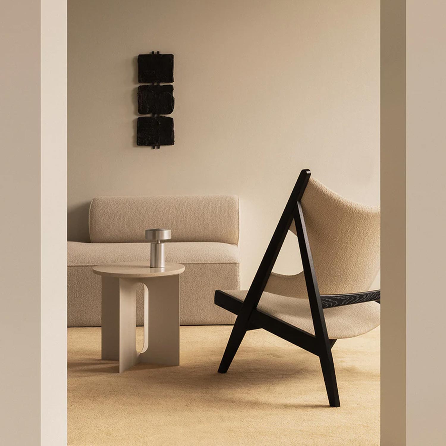Audo - Knitting Lounge Chair Black Oak