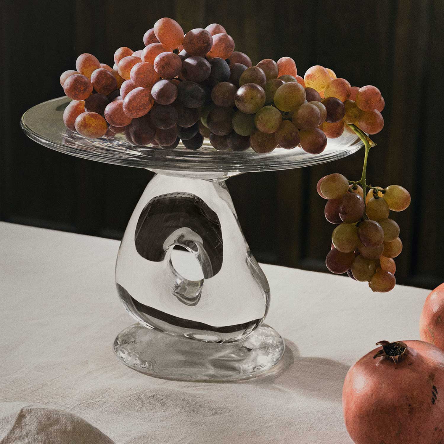 Ferm Living - Damo Glas Tafelaufsatz Ø 21 cm klar