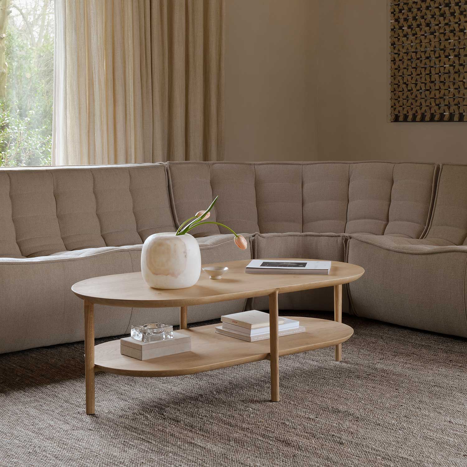 ethnicraft bok couchtisch eiche mit sofa 103939