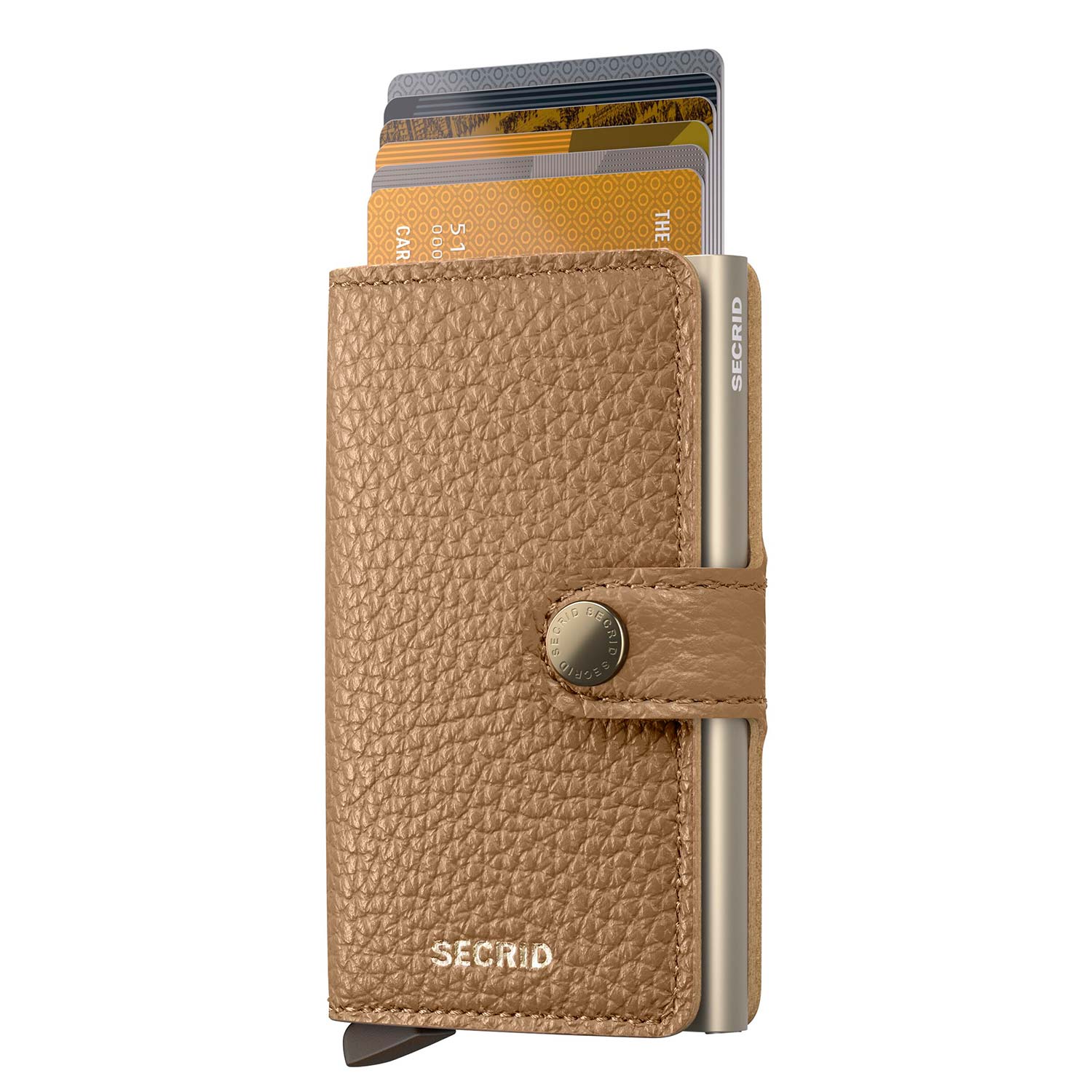 secrid miniwallet Pebble Cappuccino Sand mit karten 104726