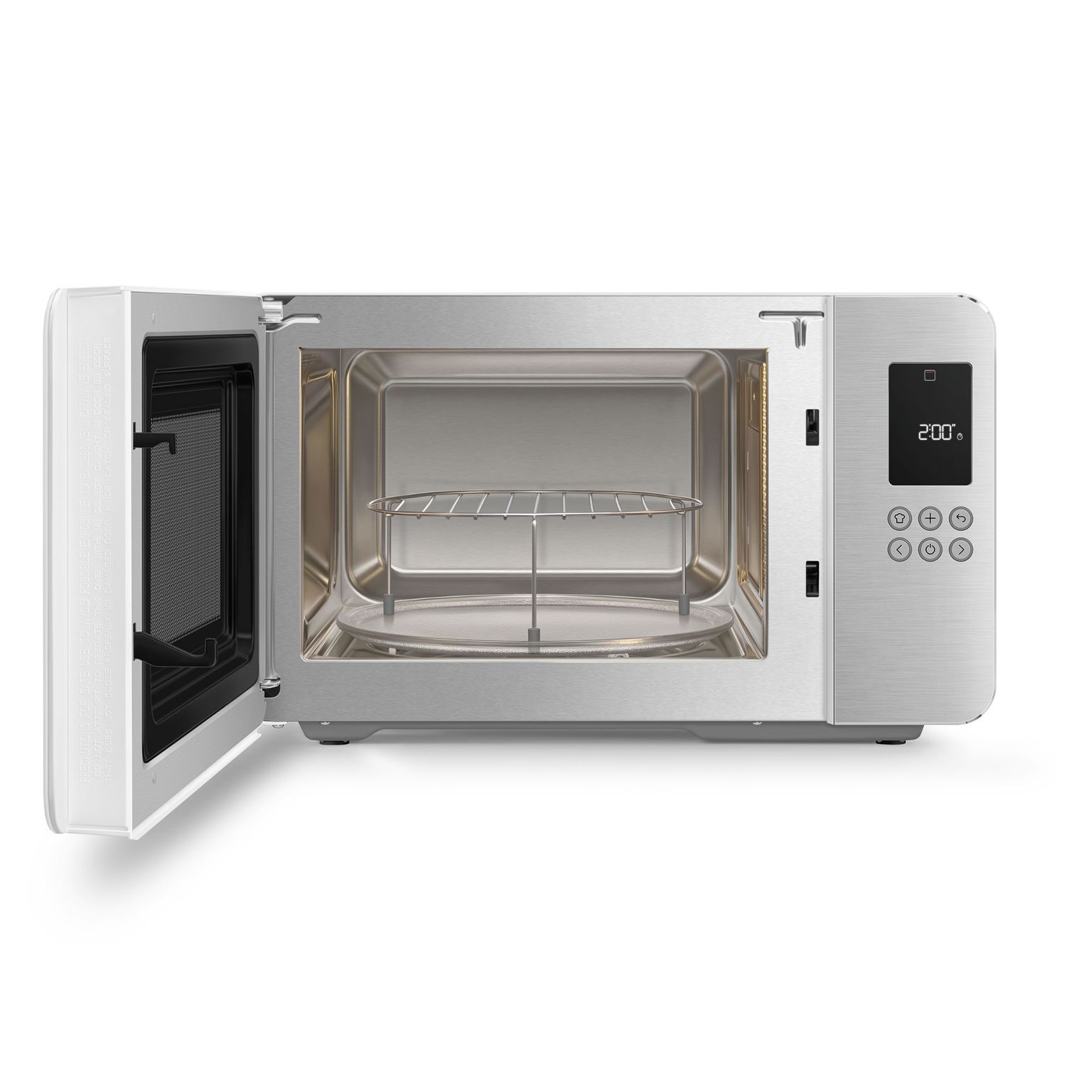 SMEG - Mikrowelle mit Grillfunktion MOC01 weiß