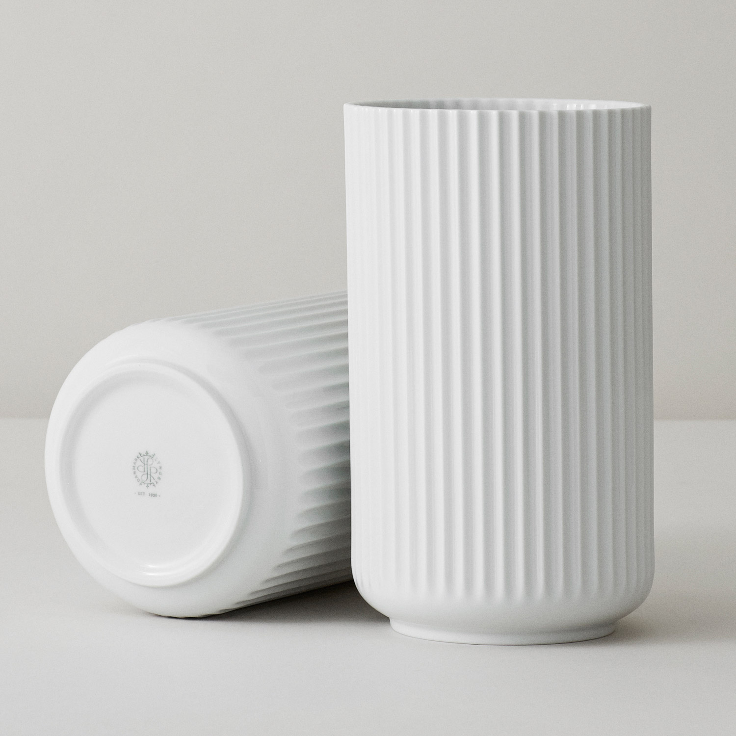 Lyngby vase weiss 20cm 200783 2