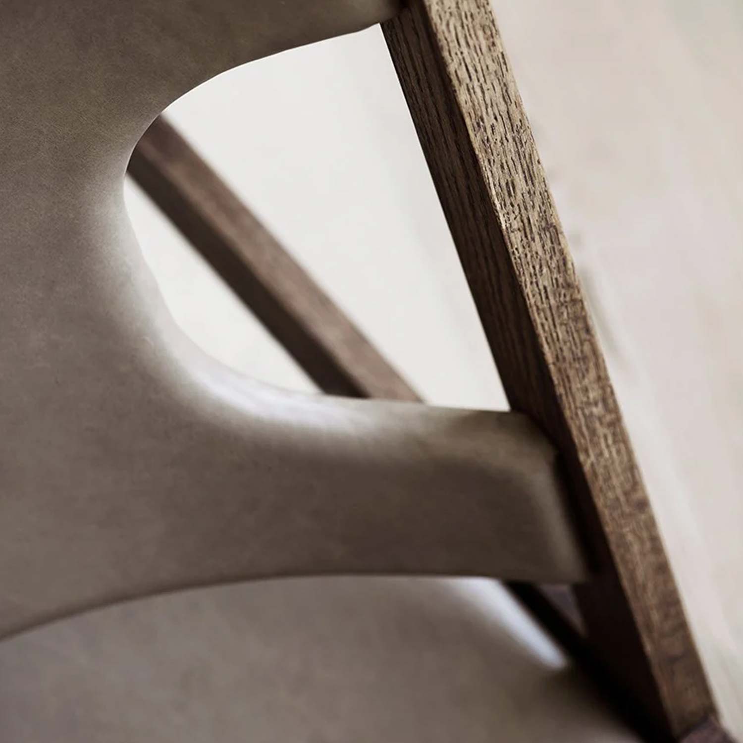 Audo - Knitting Lounge Chair dark stained oak/dakar