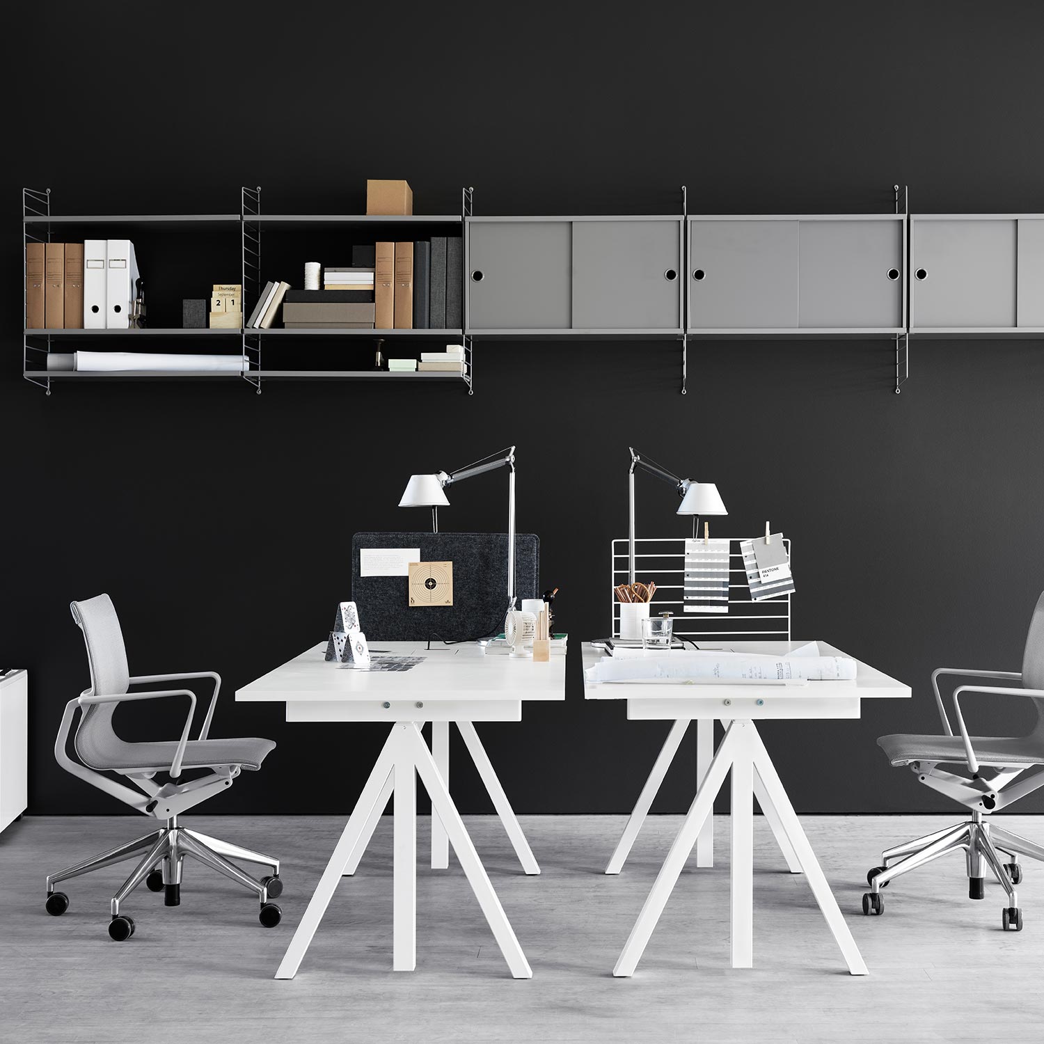 weiss schreibtisch string 95068