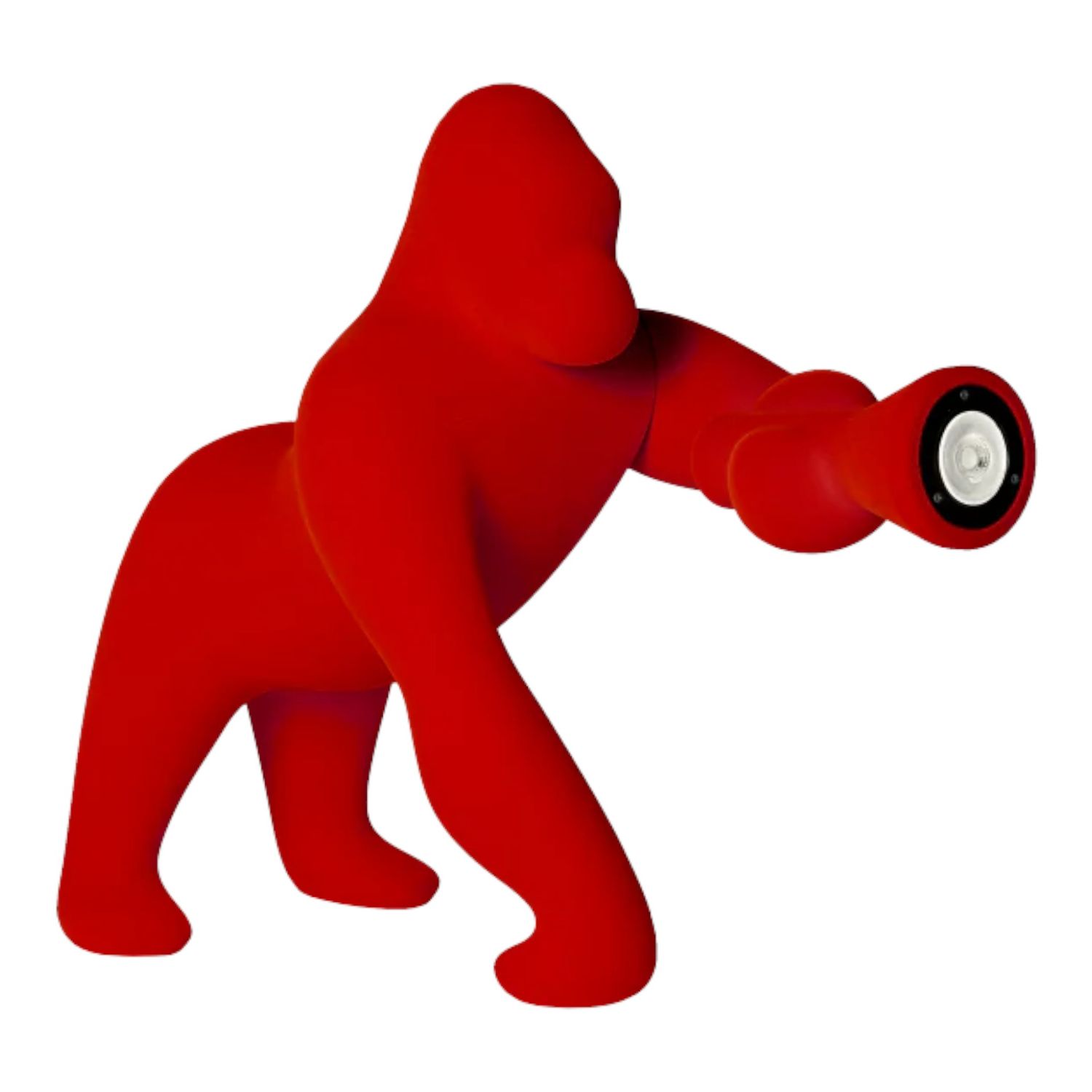 Qeeboo - Kong XS Velvet Finish Tischleuchte rot