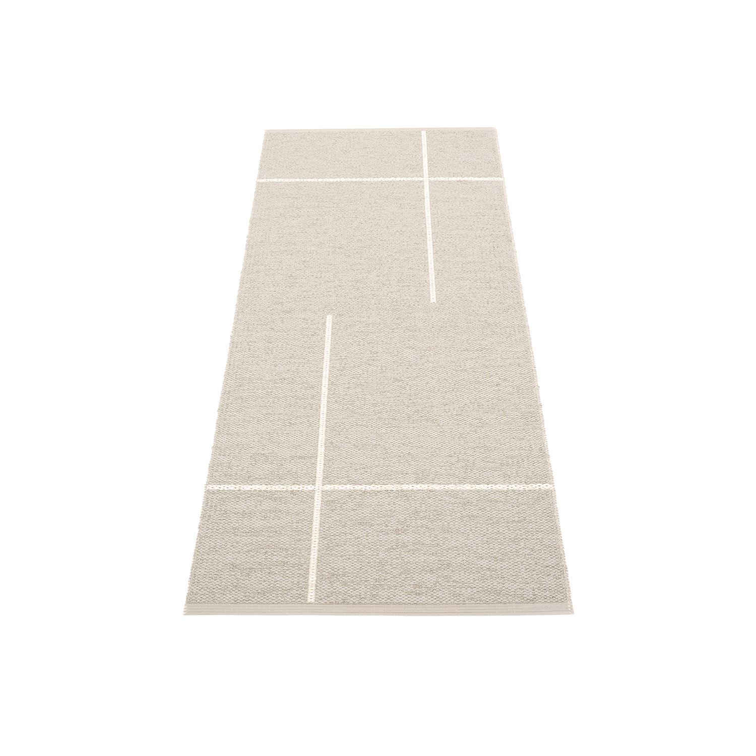 pappelina fred teppich leinen vanilla 70 180 cm 78893