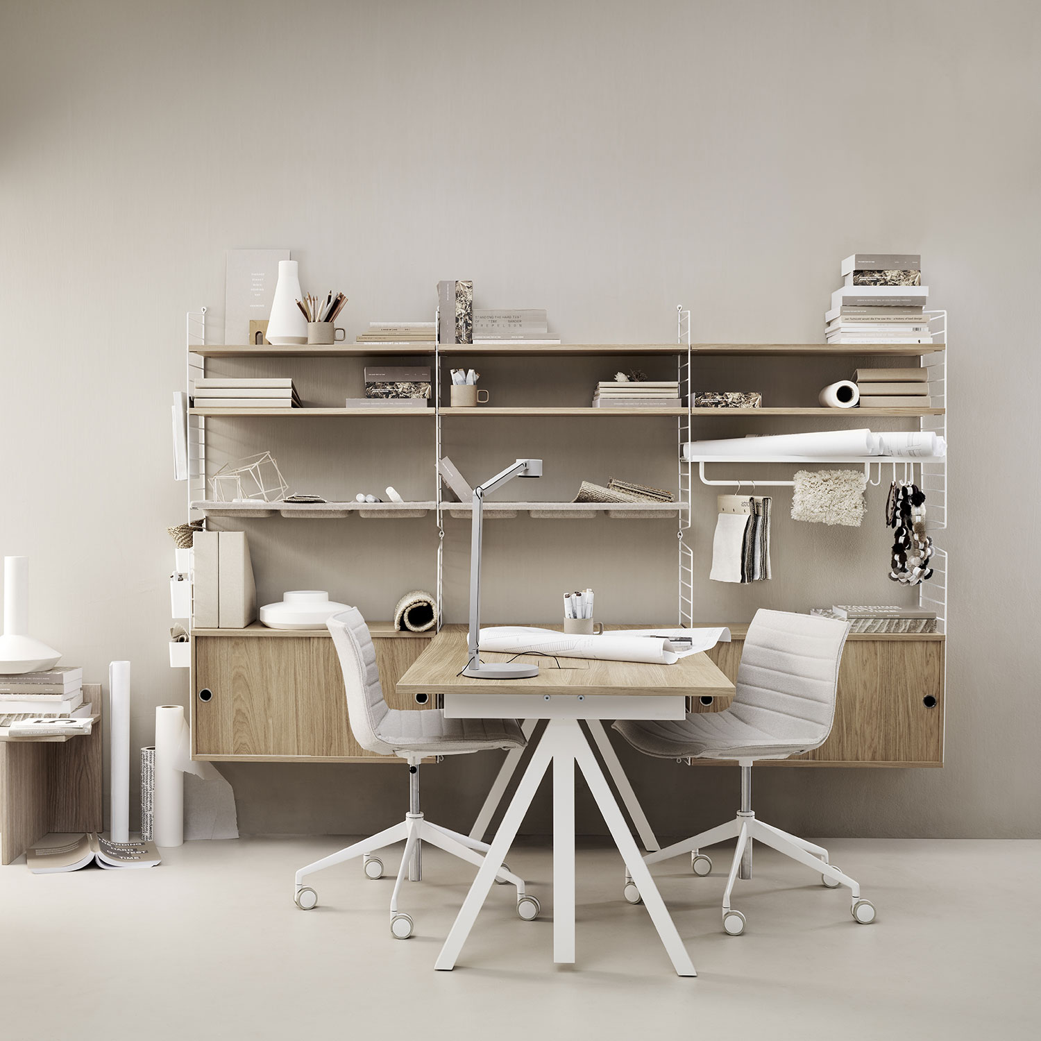 esche schreibtisch string 95064