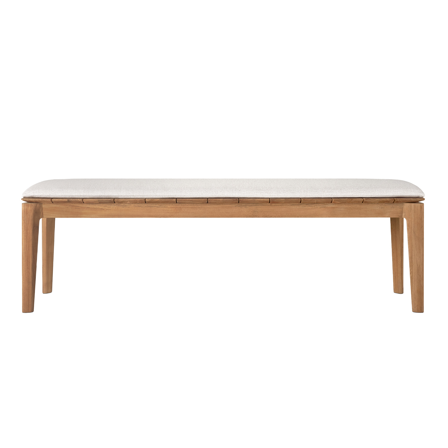 ethnicraft bok bank teak 10206 polster off white 98881