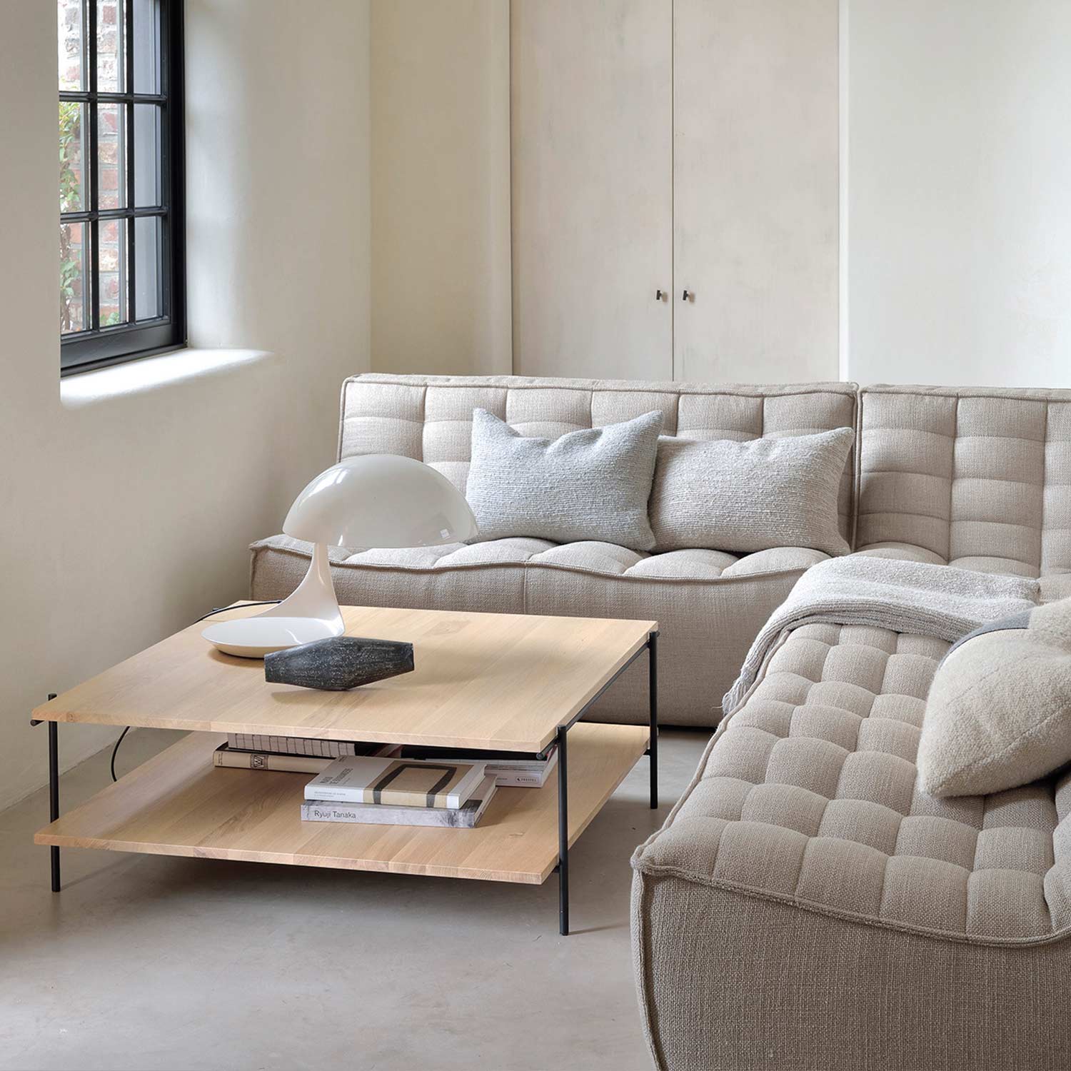 ethnucraft sofa beige ambiente wohnzimmer 83980