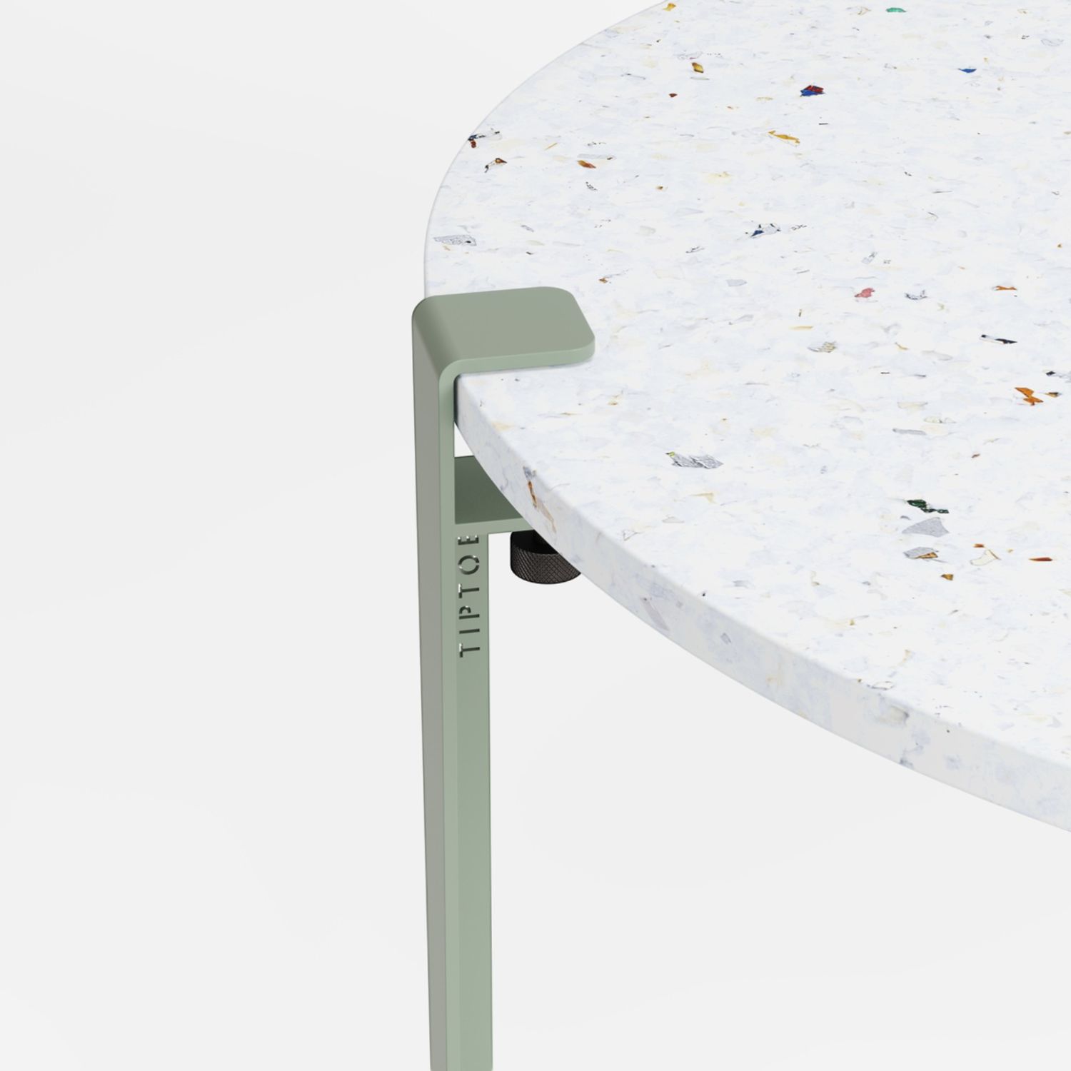 Tiptoe - Couchtisch Ø 80 cm Venezia eukalyptusgrau