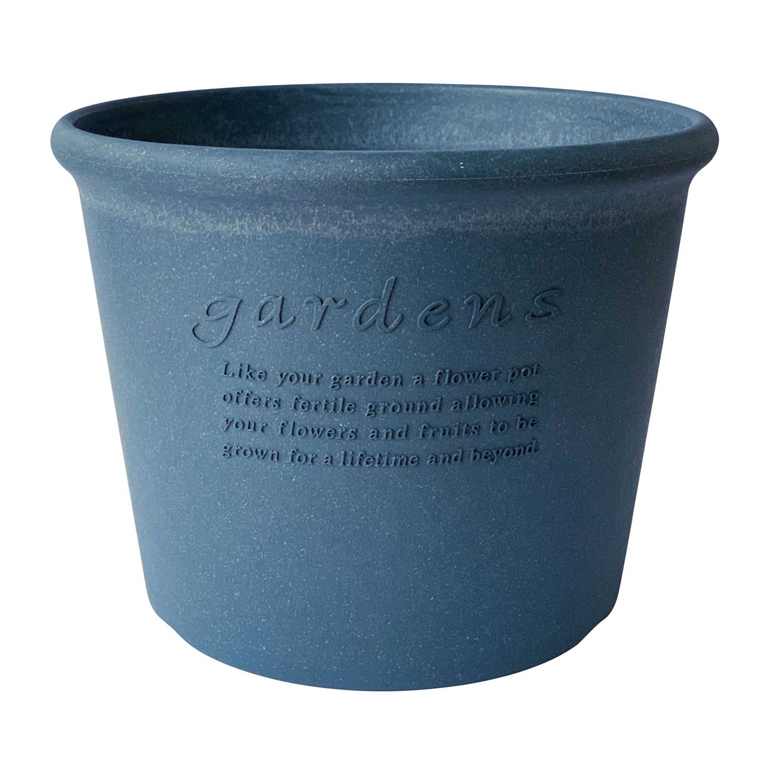 Hachiman - Eco Pot Shallow Type #10 navy blau