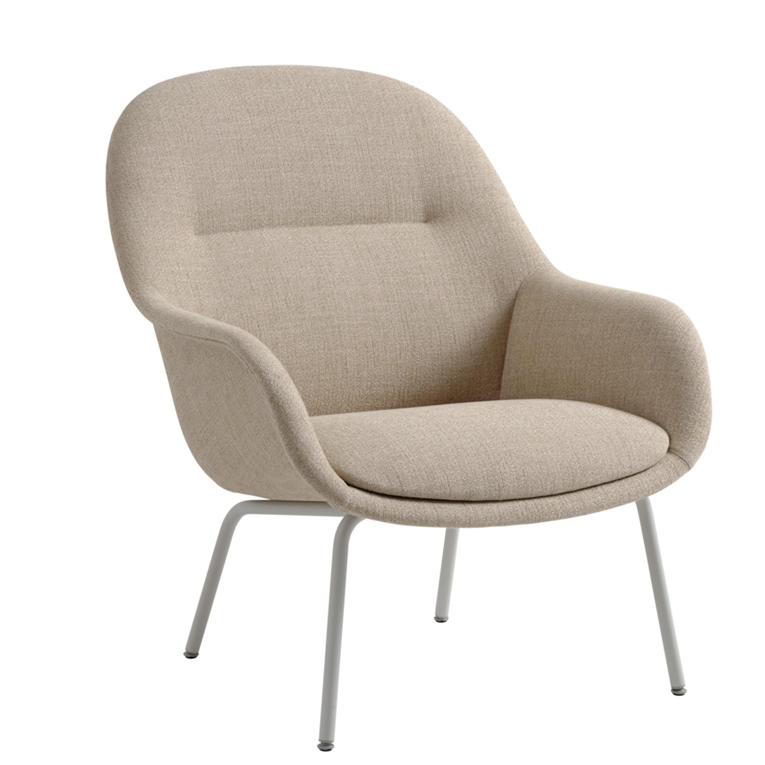 Muuto Fiber Lounge Armchair Tube Base 33655 GREY 240 102798