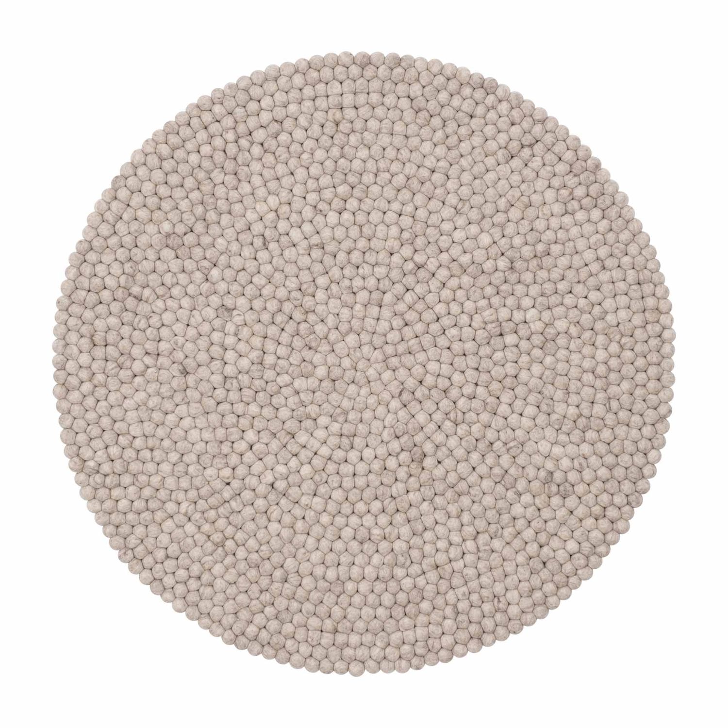 myfelt - Béla Filzkugelteppich rund 50 cm