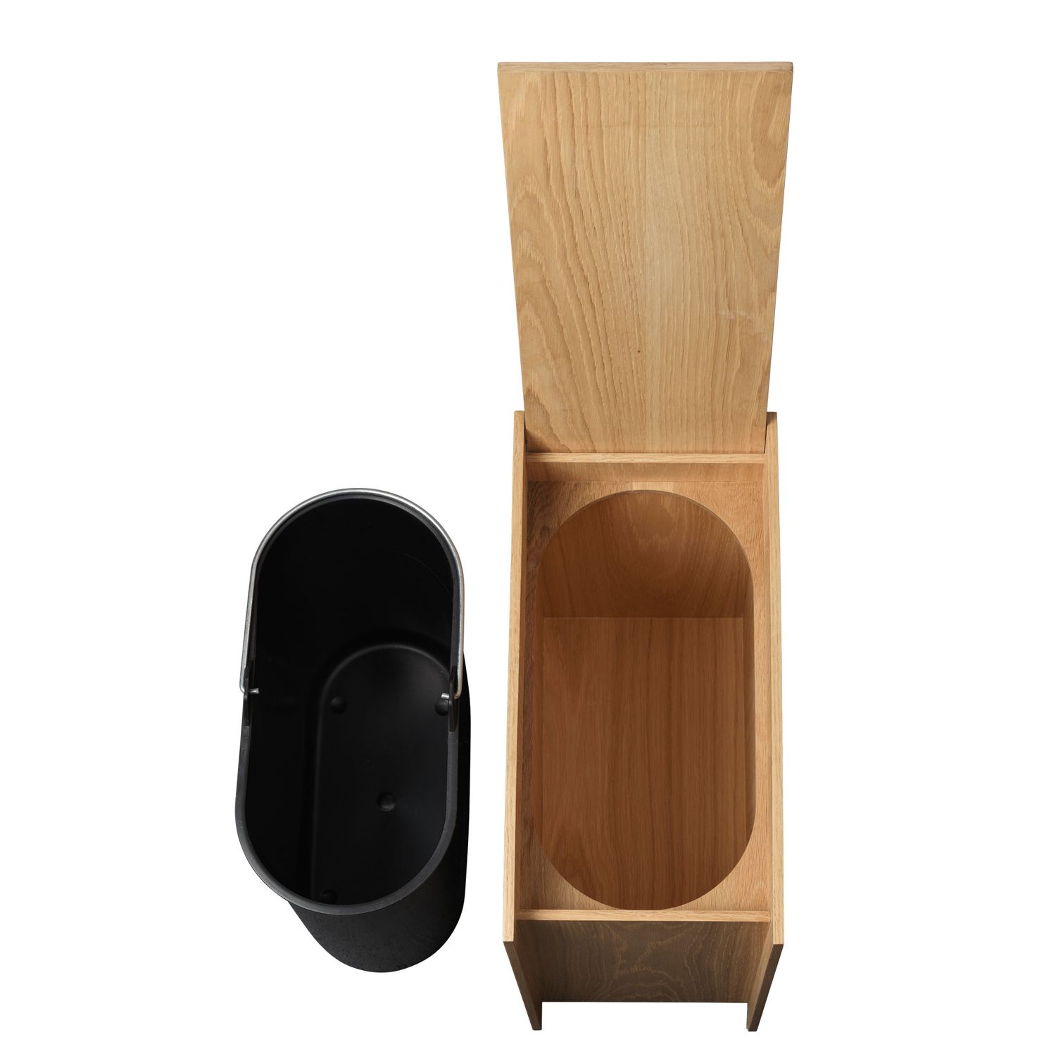 Ferm Living - Sama Holzeimer eiche H 50 cm