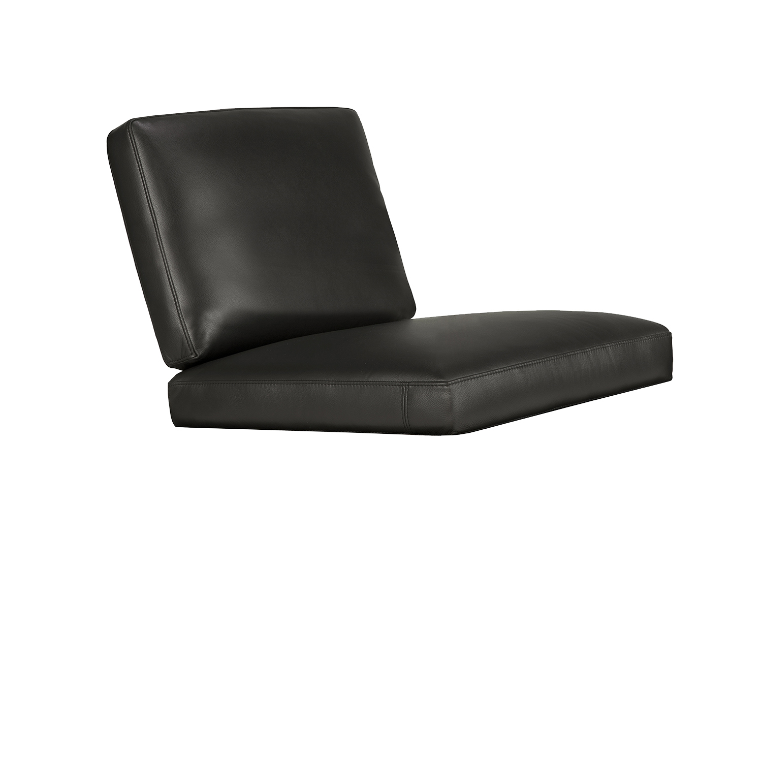 ethnicraft jack kissenset liegestuhlgestell black leder 92899