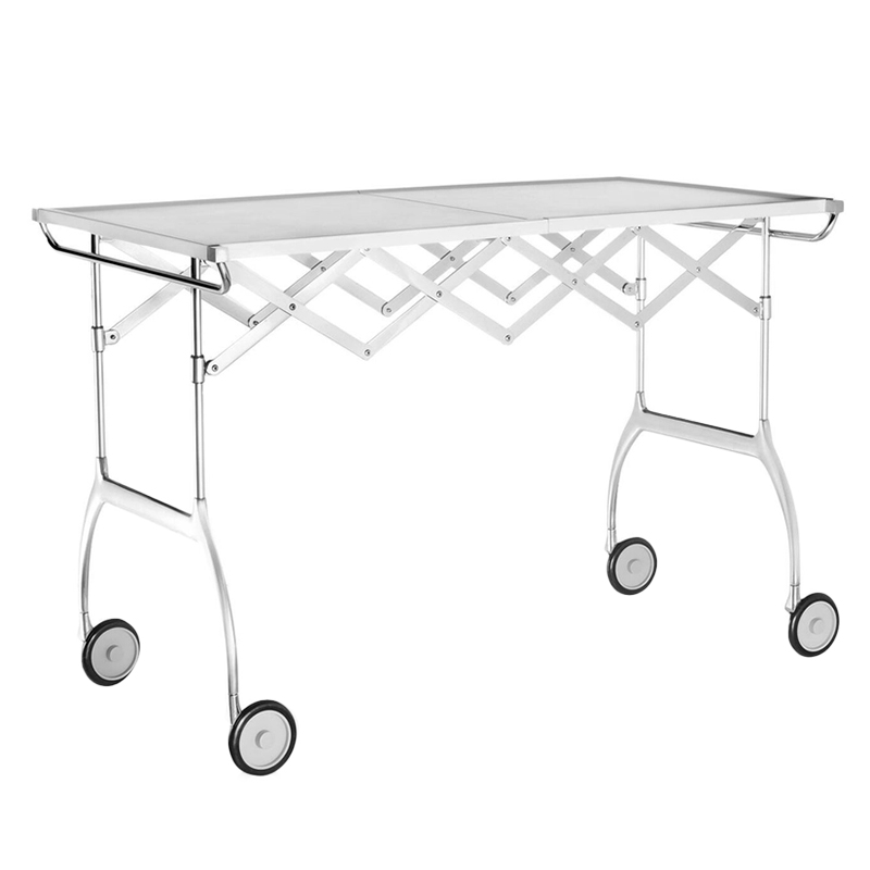 kartell battista servierwagen creme 102352