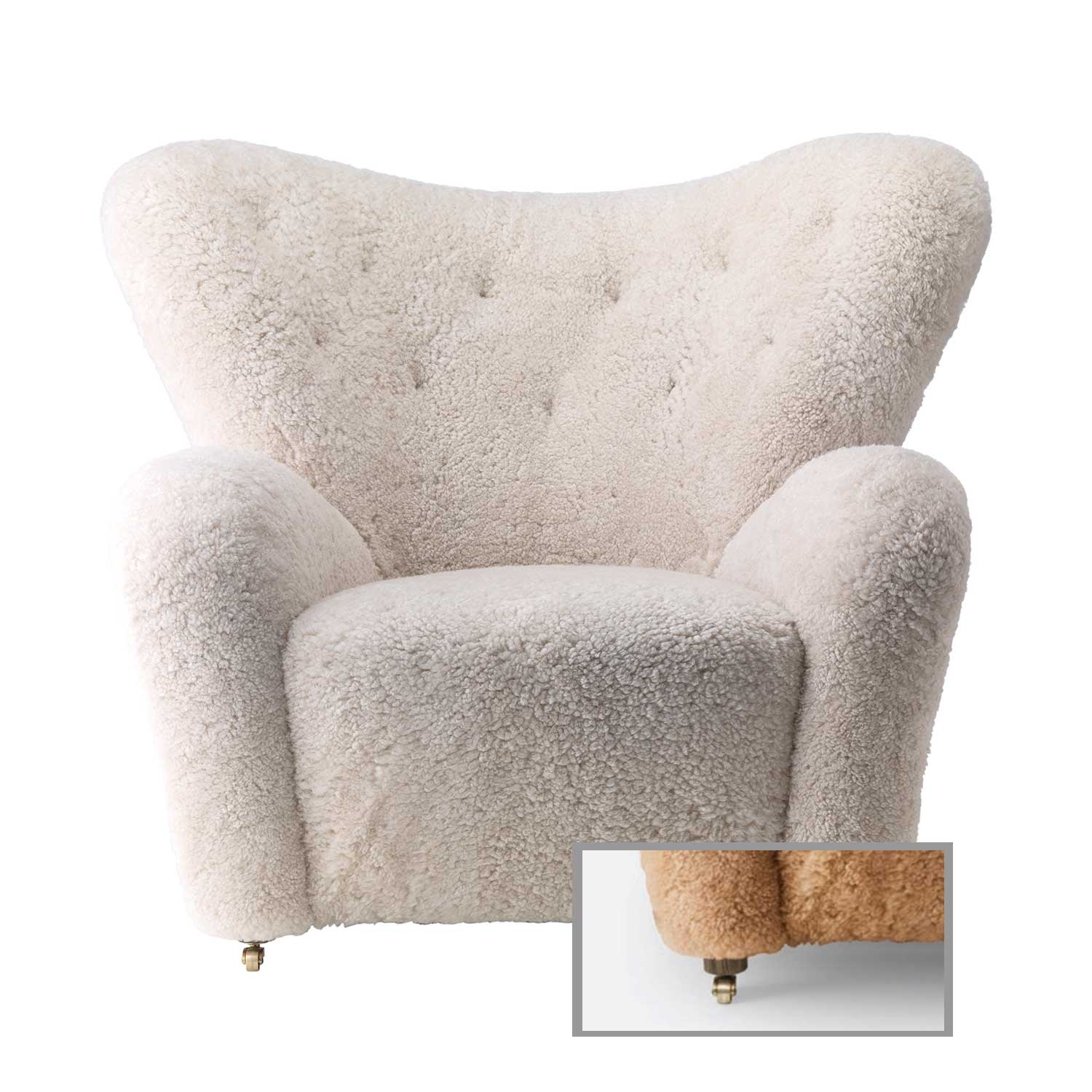 Audo - The Tired Man Loungesessel Dark Stained Oak/Moonlight