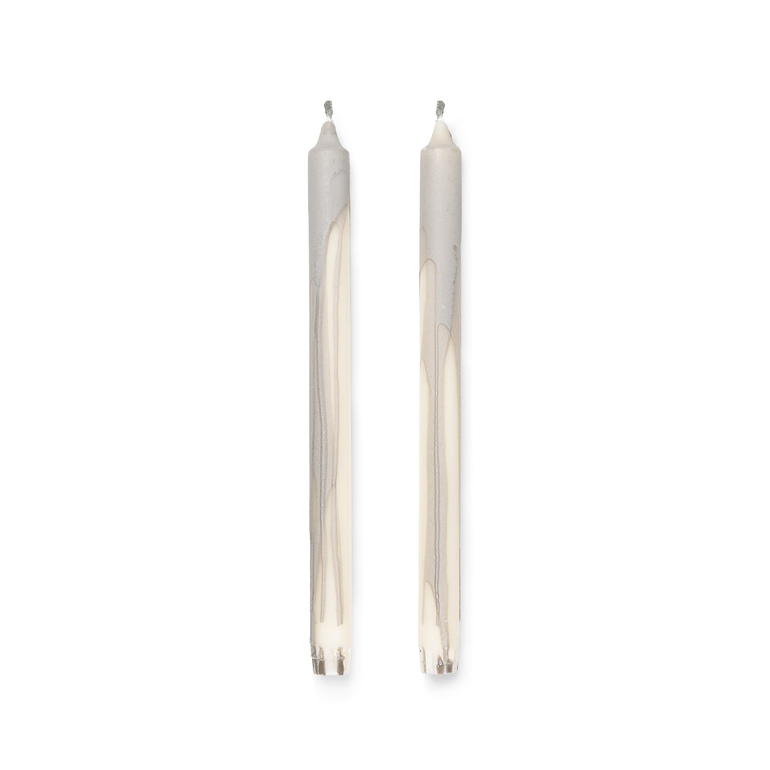 ferm living dryp kerzen 2 er set warum grey 75059