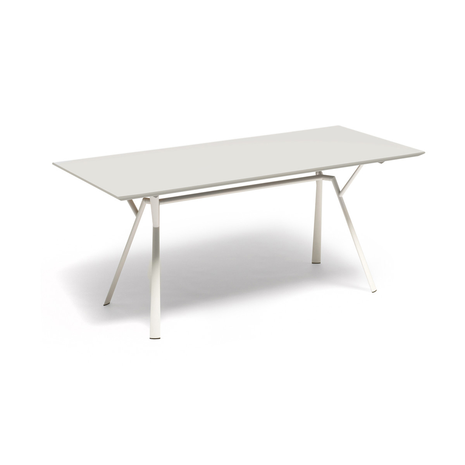 Fast Radice Quadra Esstisch 150x90 cm weiss freisteller 63769