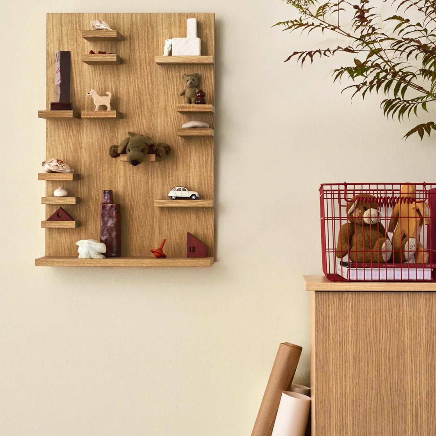 ferm LIVING Cala Stackable Basket Stapelbarer Netzkorb Kinderzimmer 104273