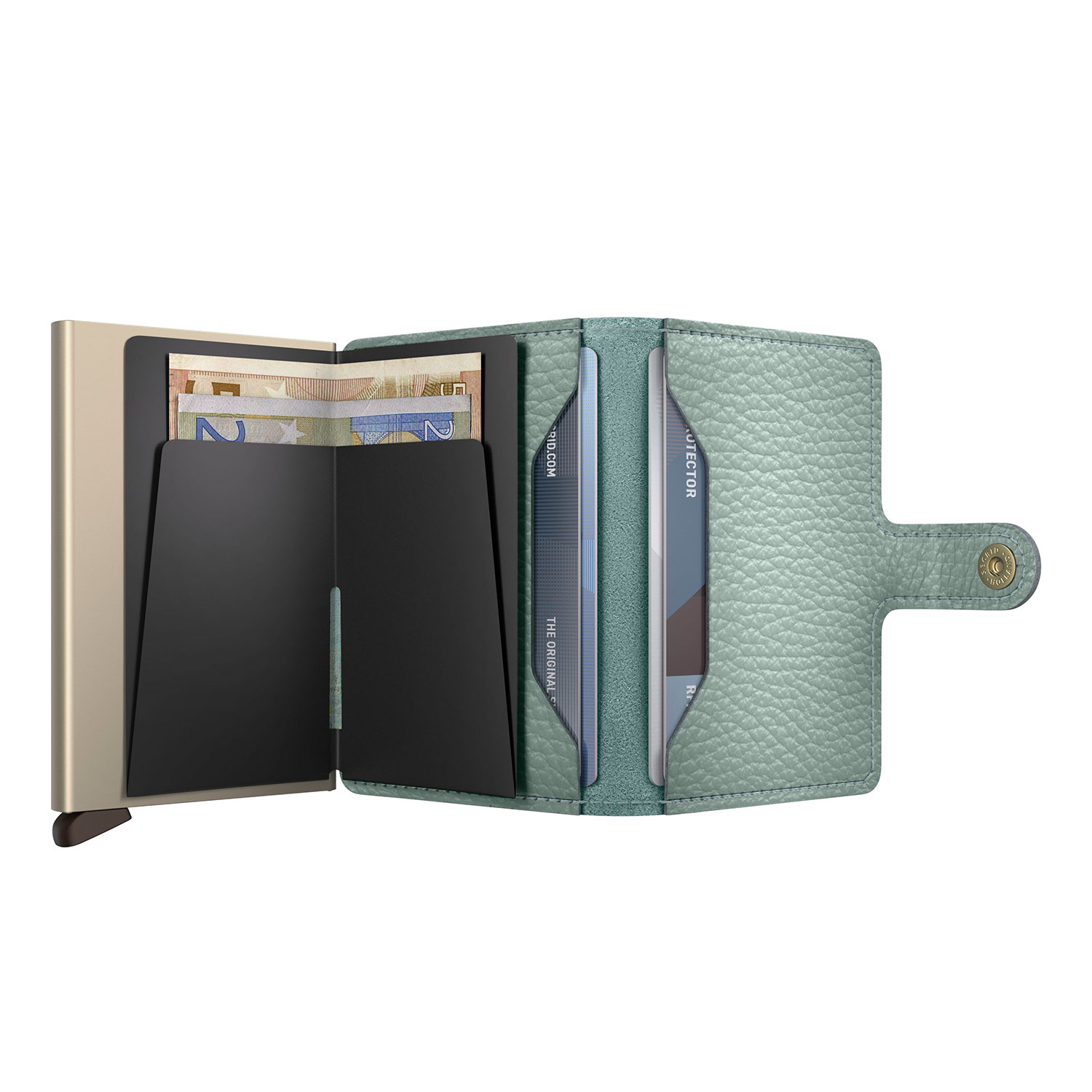 secrid miniwallet Pebble seagreen Sand offen 104730