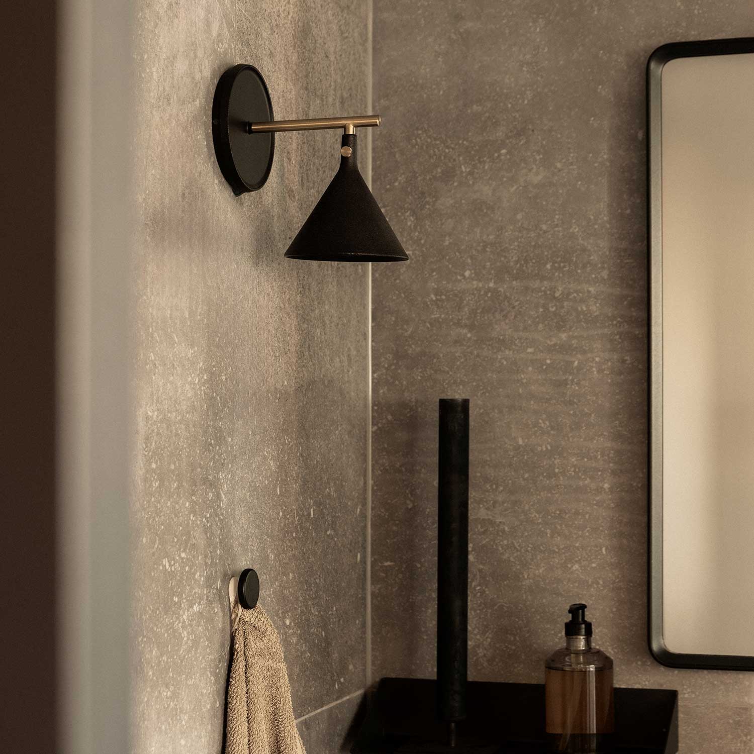 audo cast sconce wandlampe im bad 105955