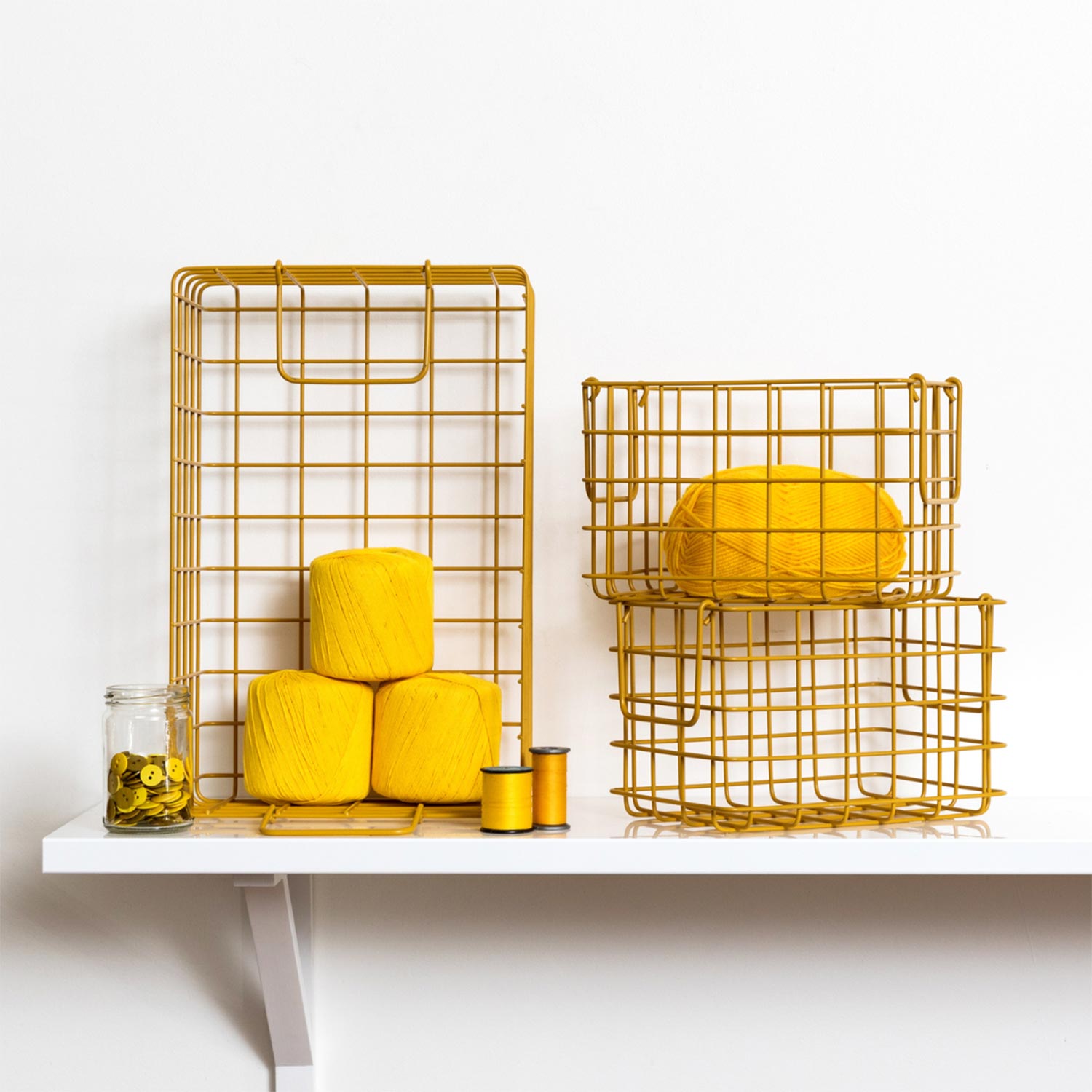 mustard made the baskets aufbewahrungskoerbe mustard wolle 96445