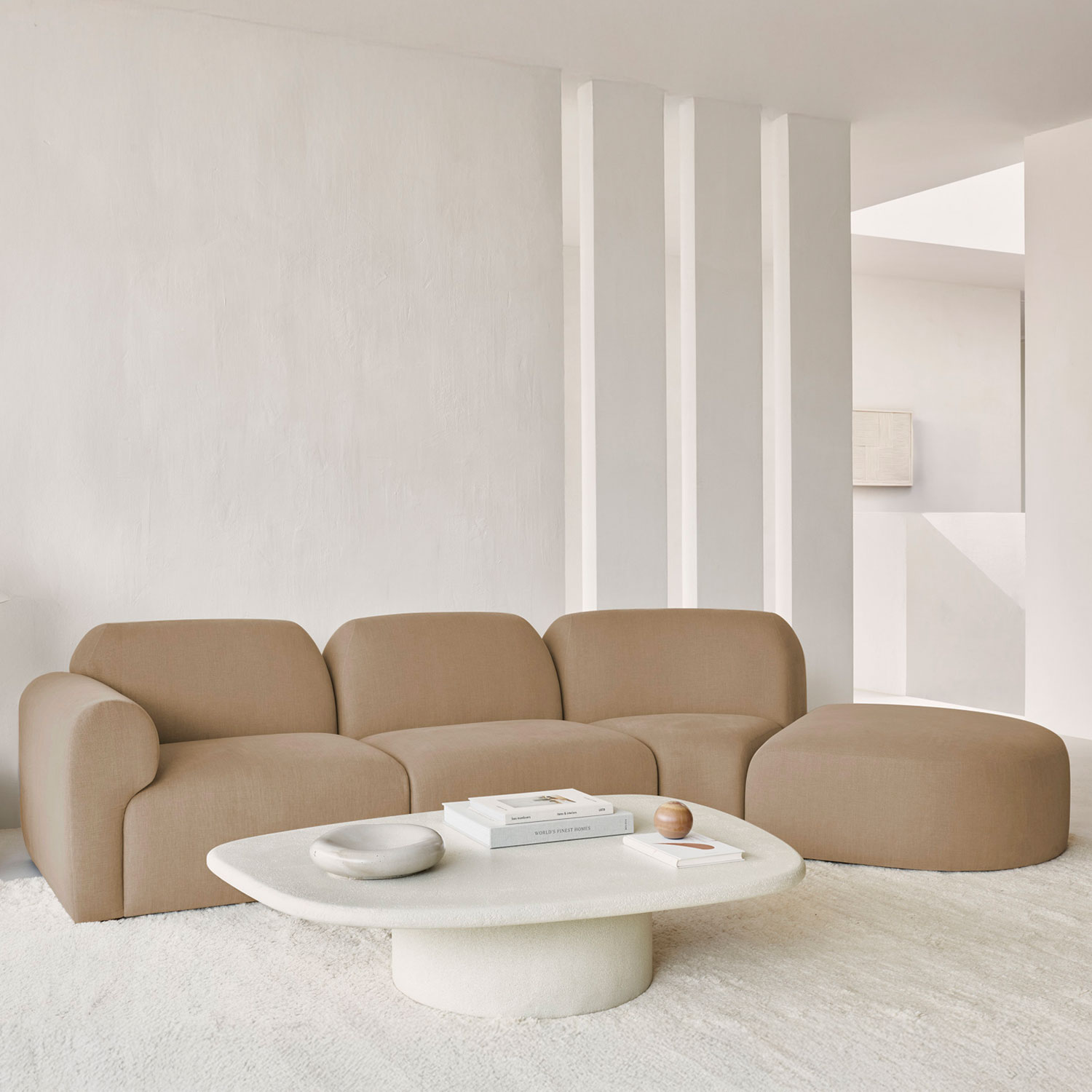 Ethnicraft - Bulky Hocker Light Sepia