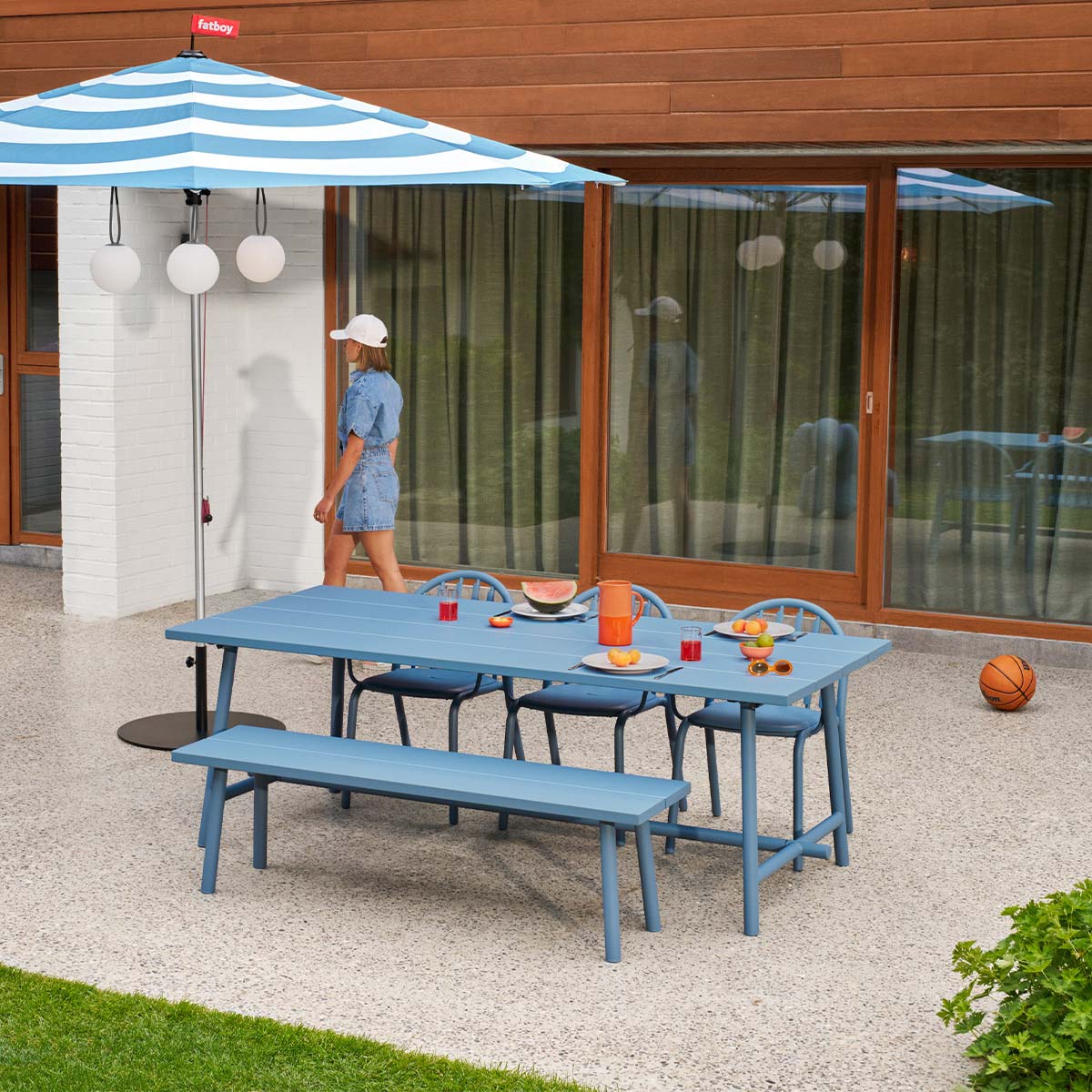Fatboy - Fred’s Bench Outdoor Bank light grey