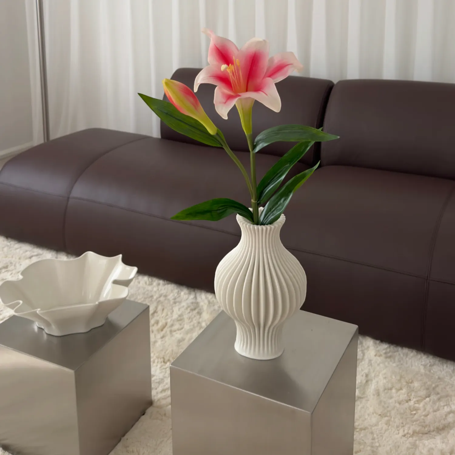 BLOOM OBJECTS - Lilie Kunstblume weiß