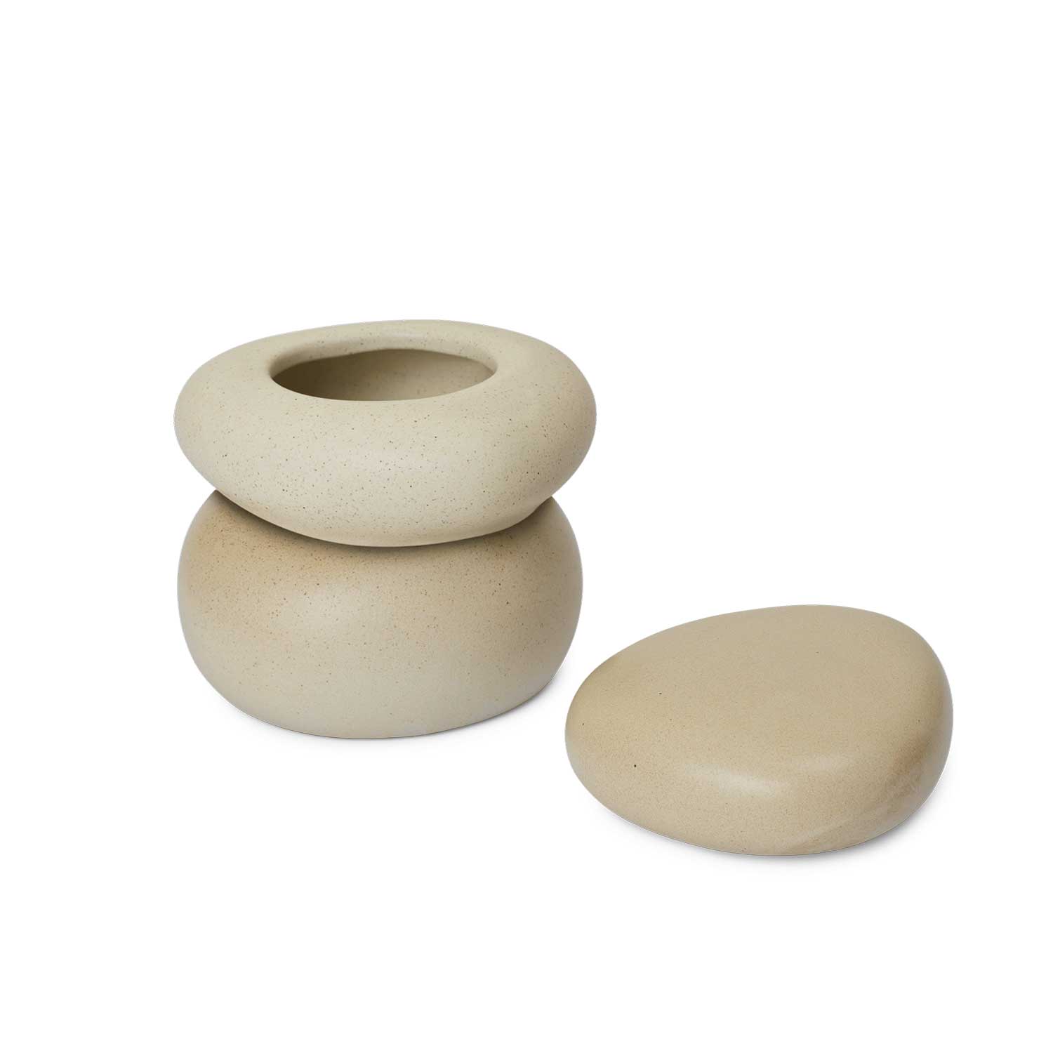 Ferm Living - Pebble Box klein sand