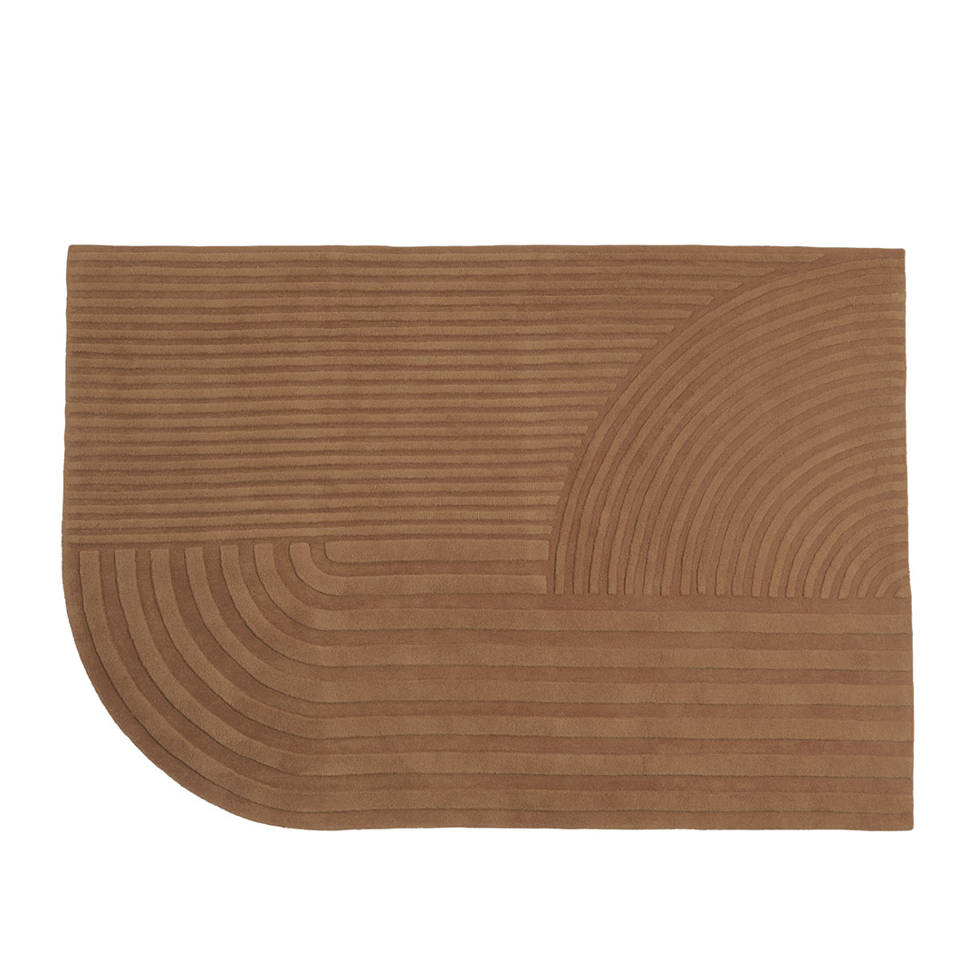 muuto relevo teppich burnt orange freisteller klein 84731