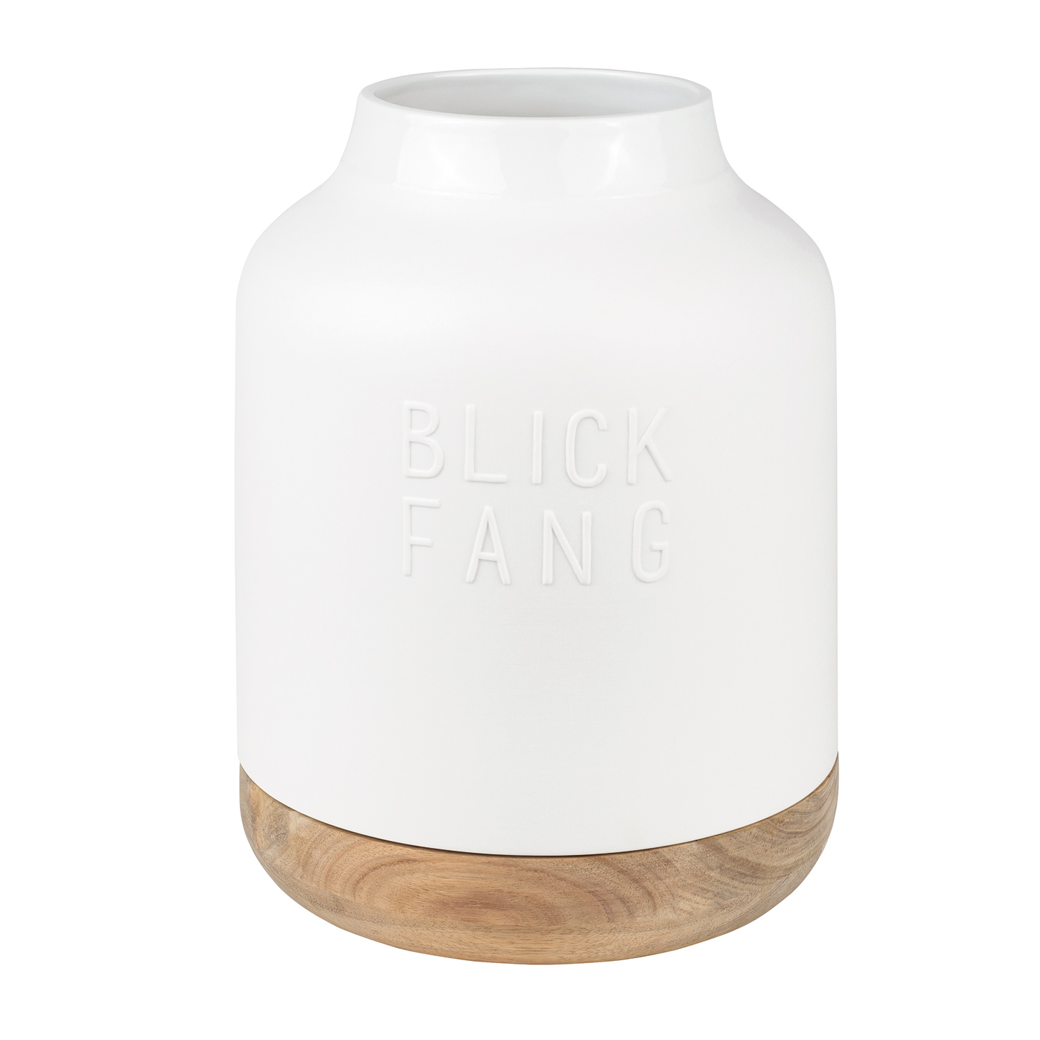 raeder design porzellanvase holz blickfang freisteller 88415