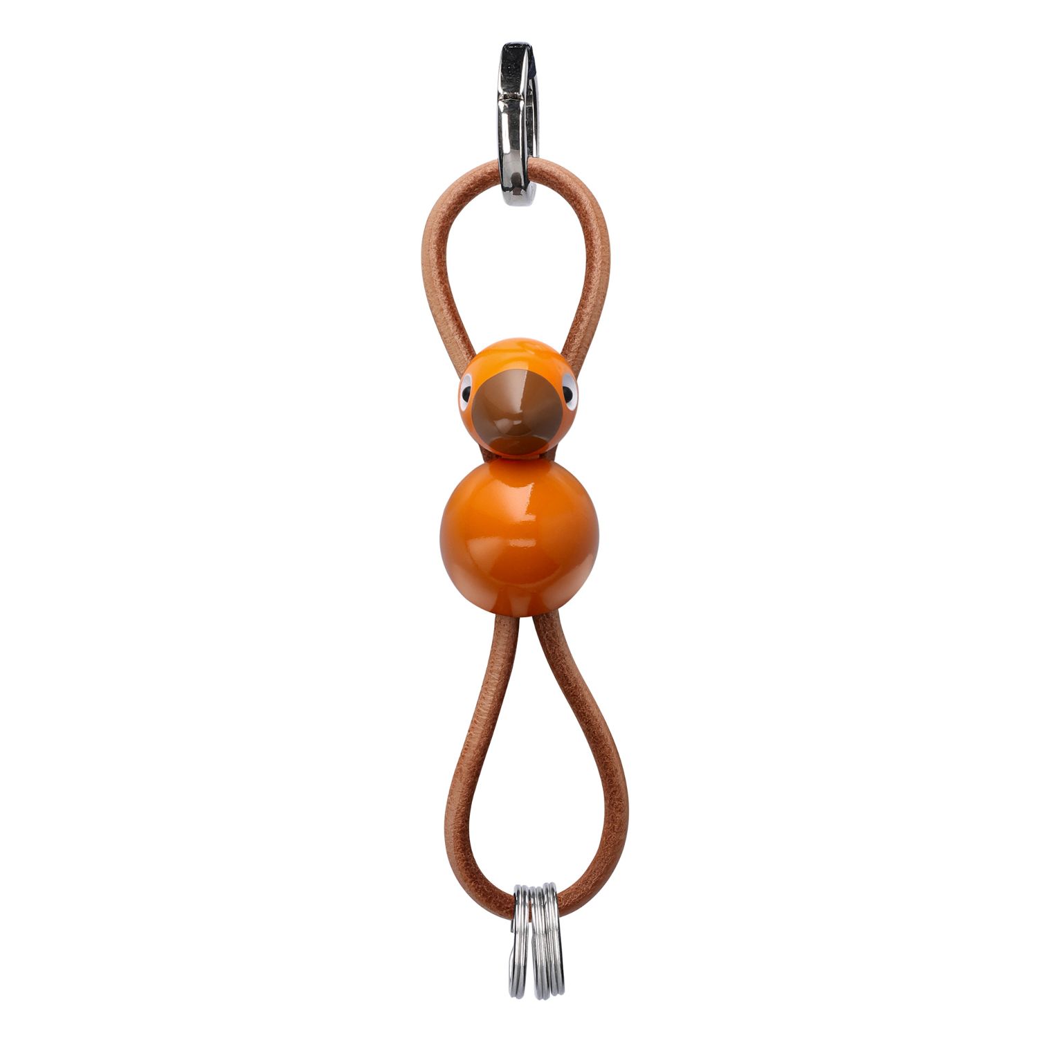 Kay Bojesen - Singvogel Schlüsselanhänger orange