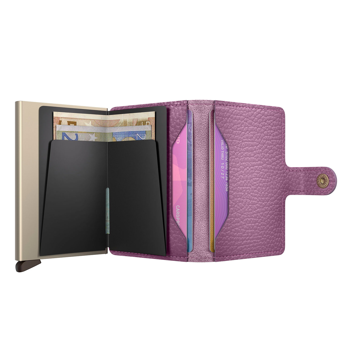 secrid miniwallet Pebble orchid Sand offen 104729