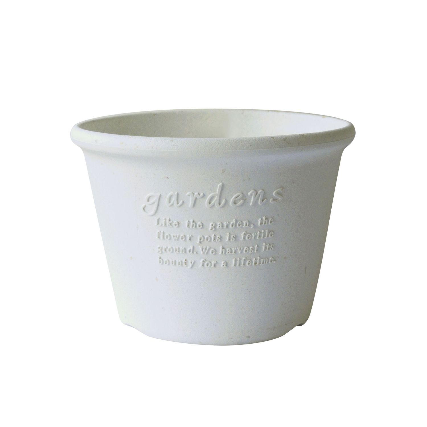 Hachiman - Eco Pot Shallow Type #7 weiss