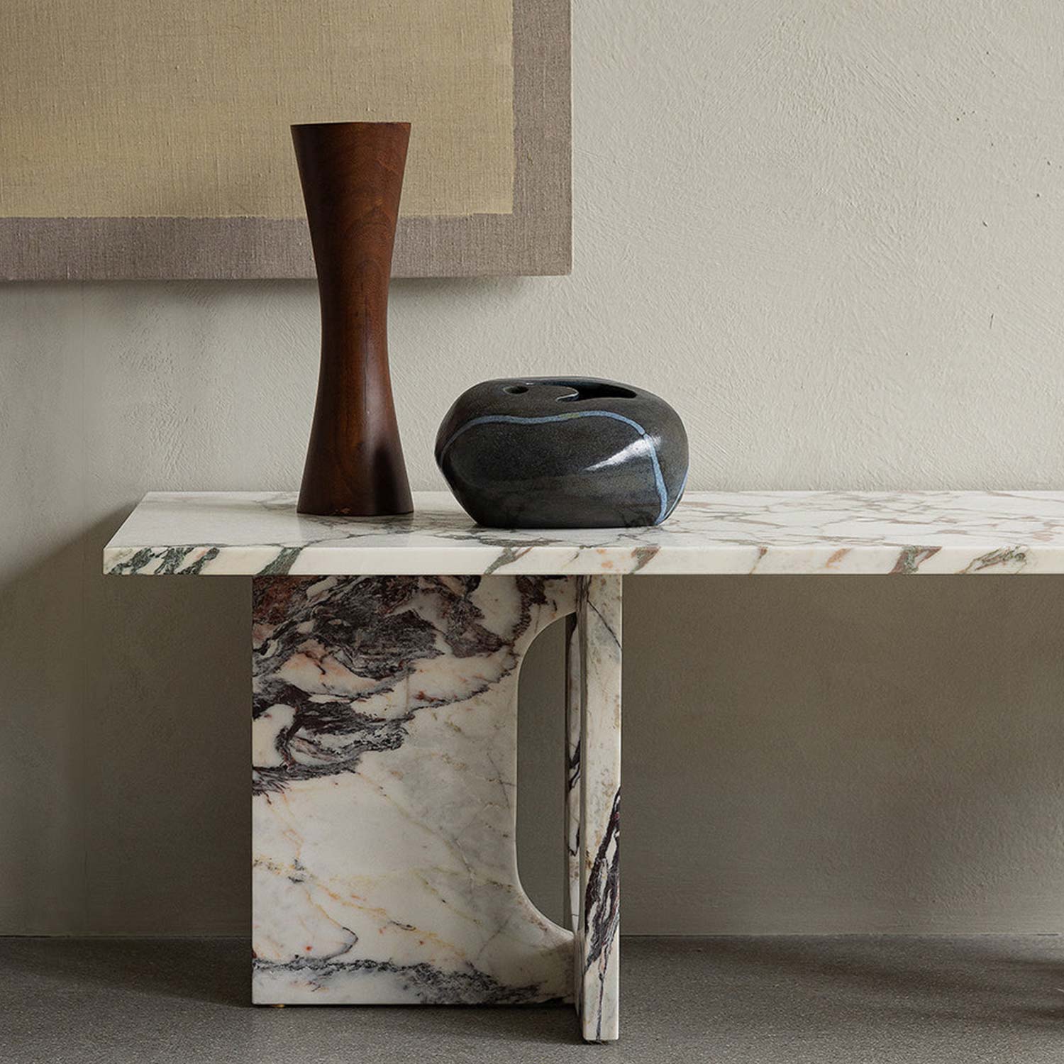 Audo - Androgyne Loungetisch Stein/Marmor Grey Galaxy Marble