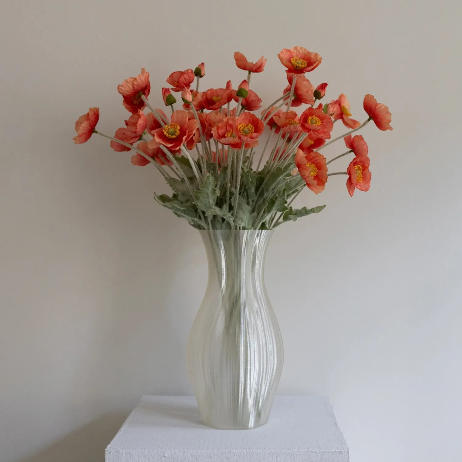 BLOOM OBJECTS - Mohn Kunstblume hellblau