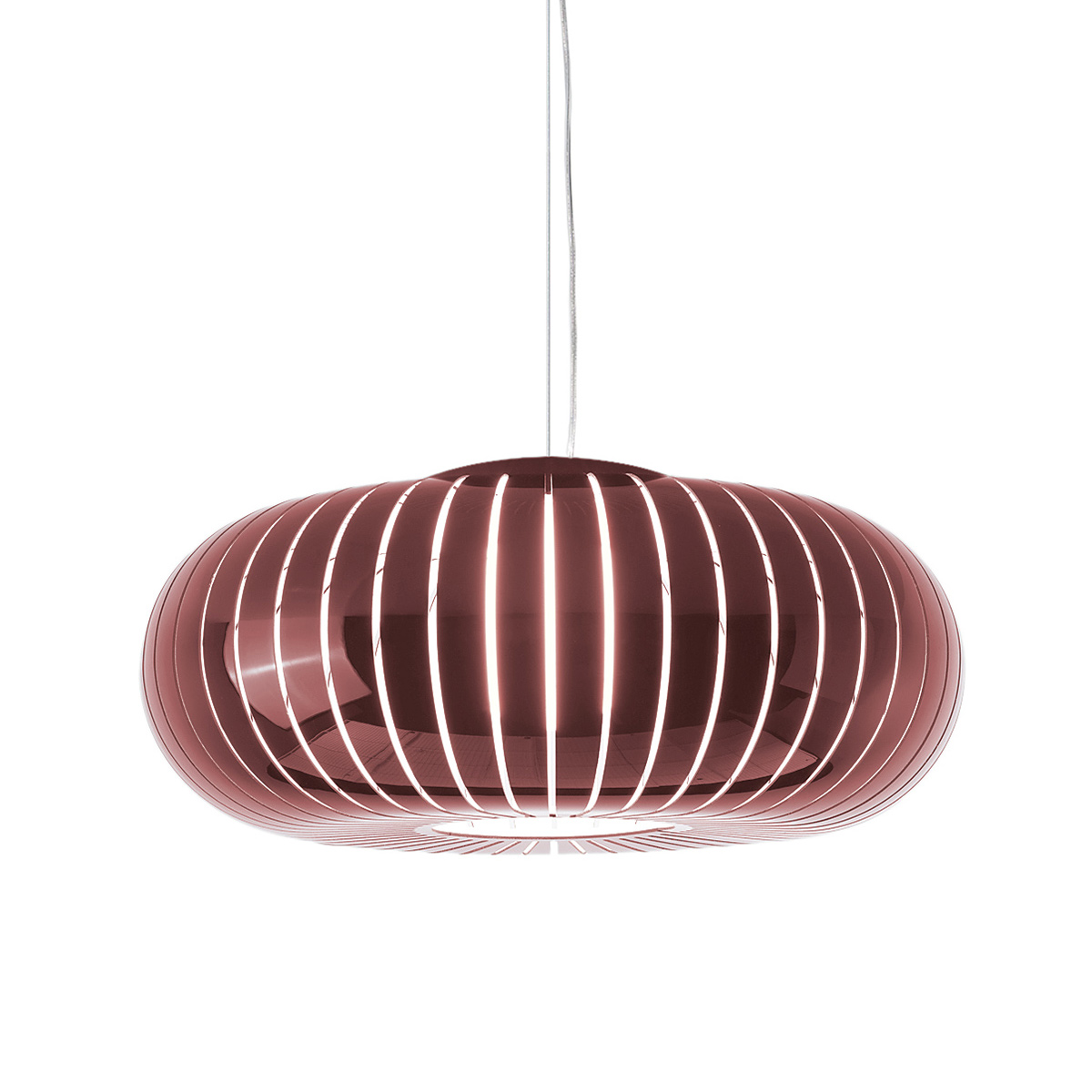 Kartell – Teresa Pendelleuchte burgunder
