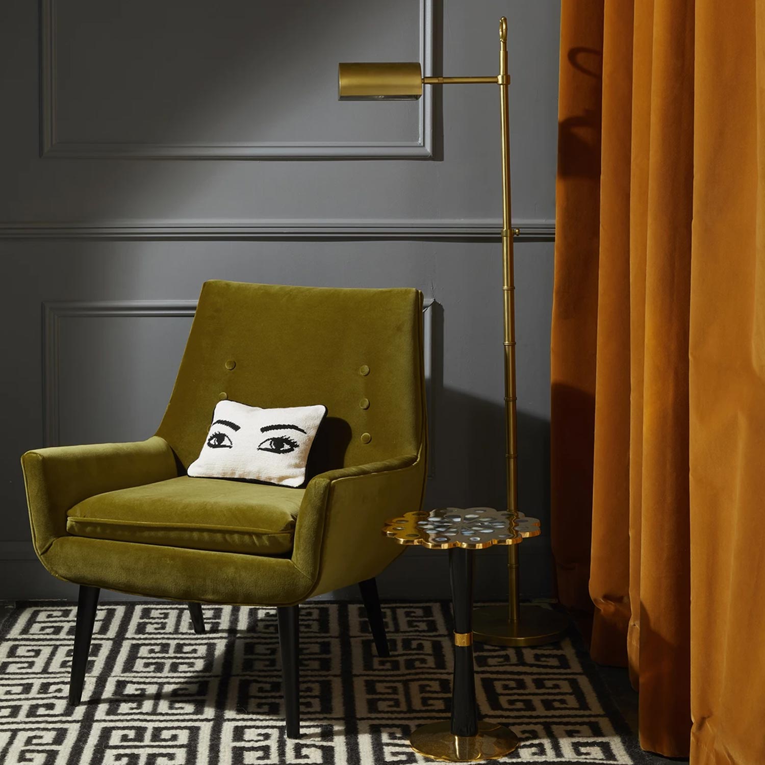 jonathan adler eyes needlepoint kissen 75363