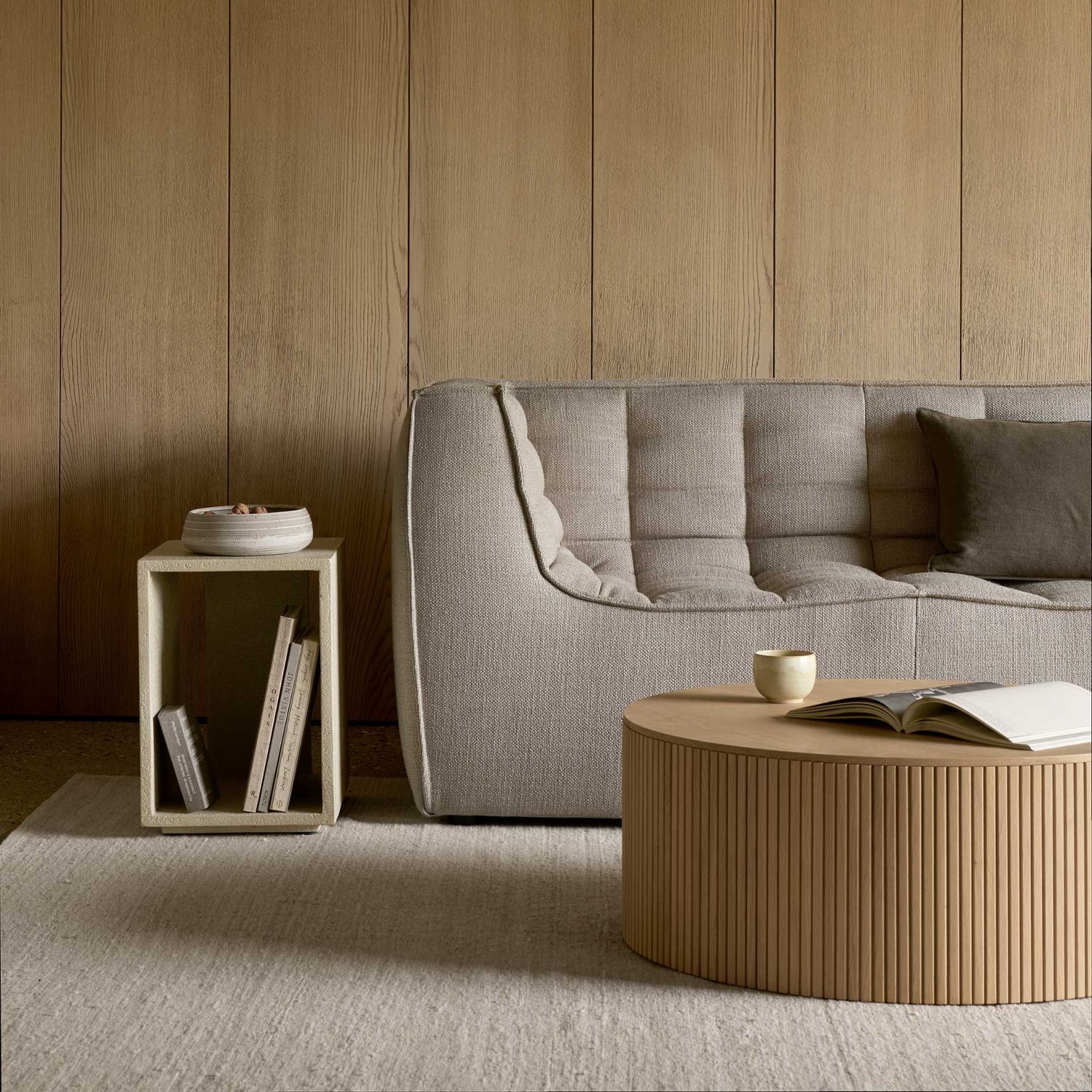 Ethnicraft - N701 Sofa beige 2 Sitzer