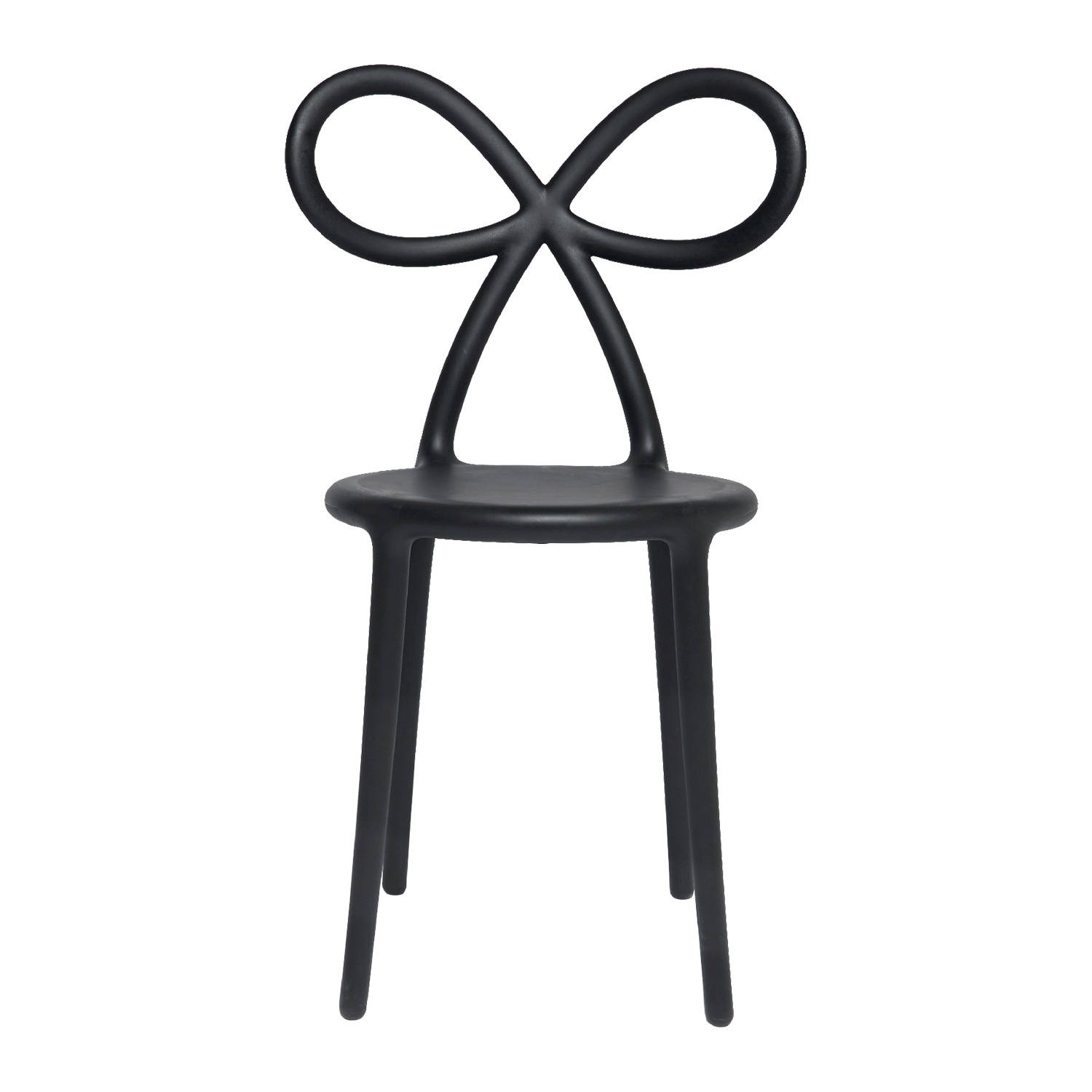 qeeboo ribbon stuhl schwarz 97685