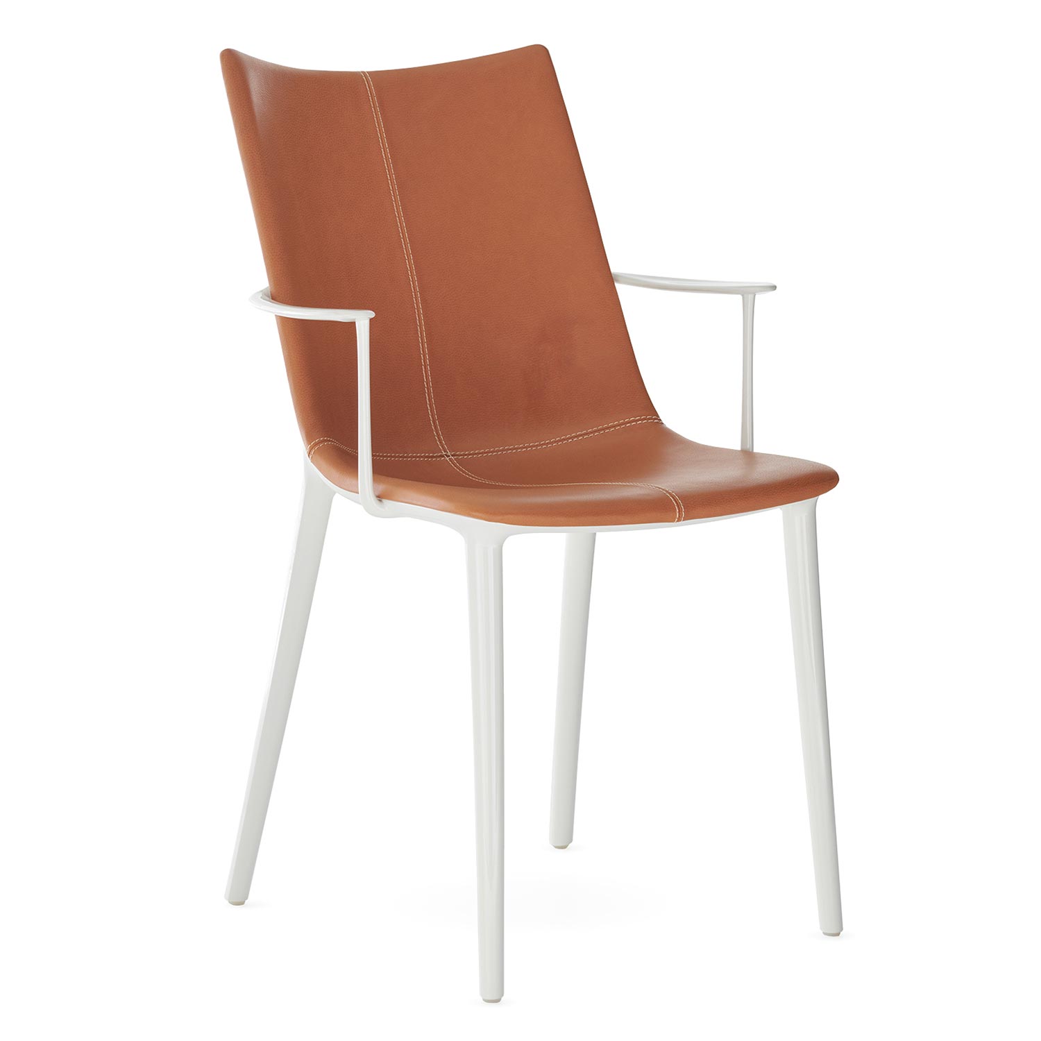 Kartell - H.H.H. Stuhl Eco Weiß Tabak