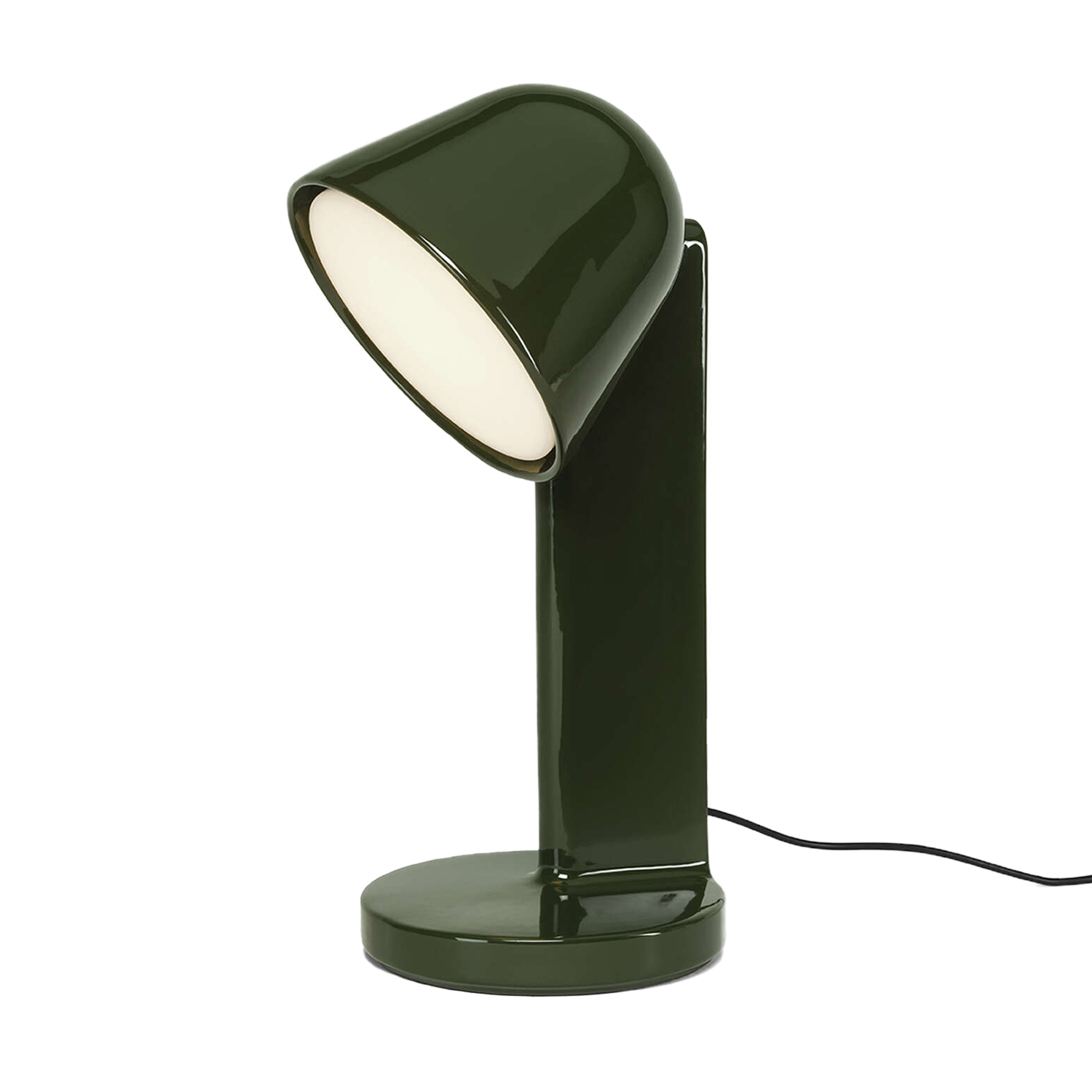 flos ceramique tischleuchte down moss green 97987