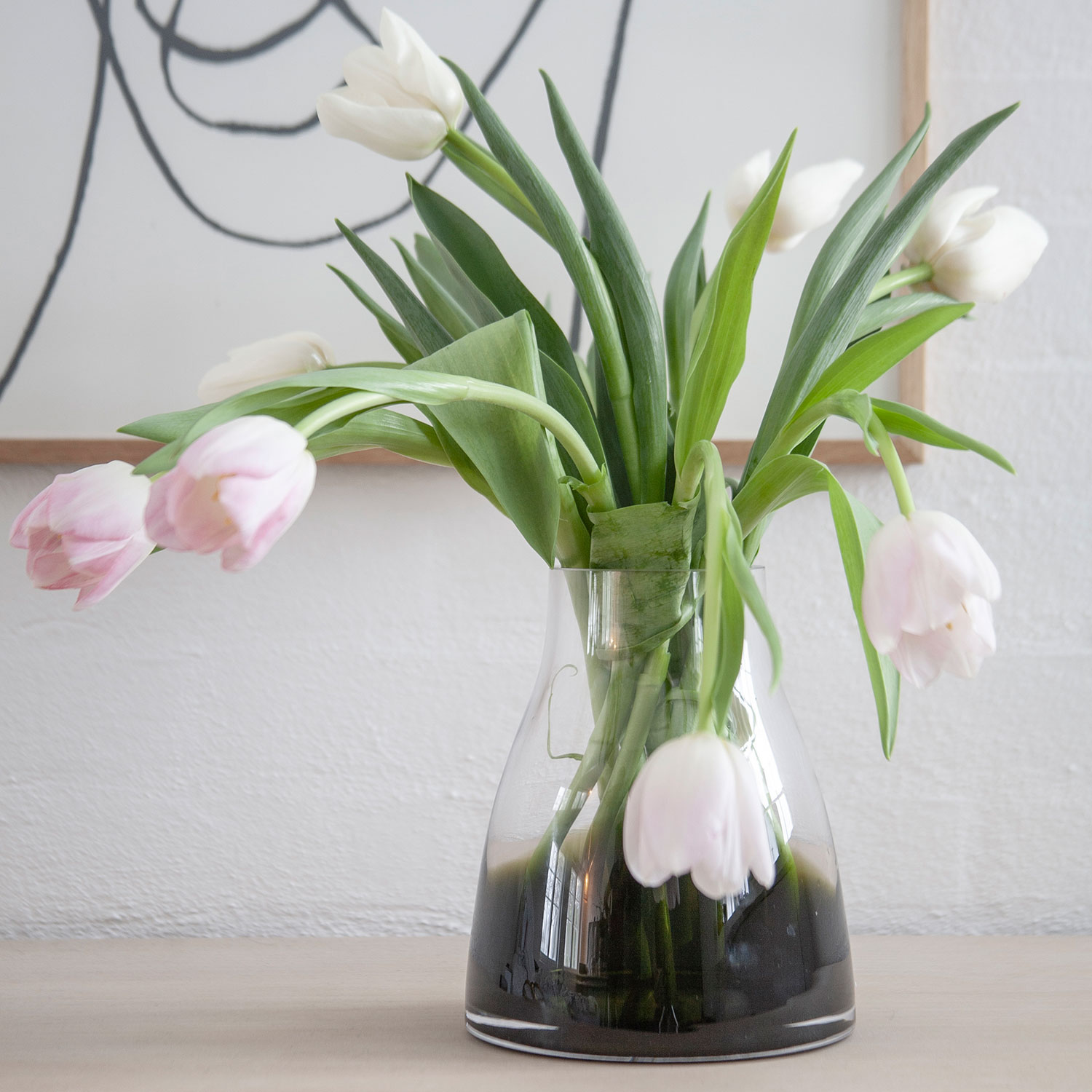 Ro Collection - Flower No. 2 Vase smoked grey