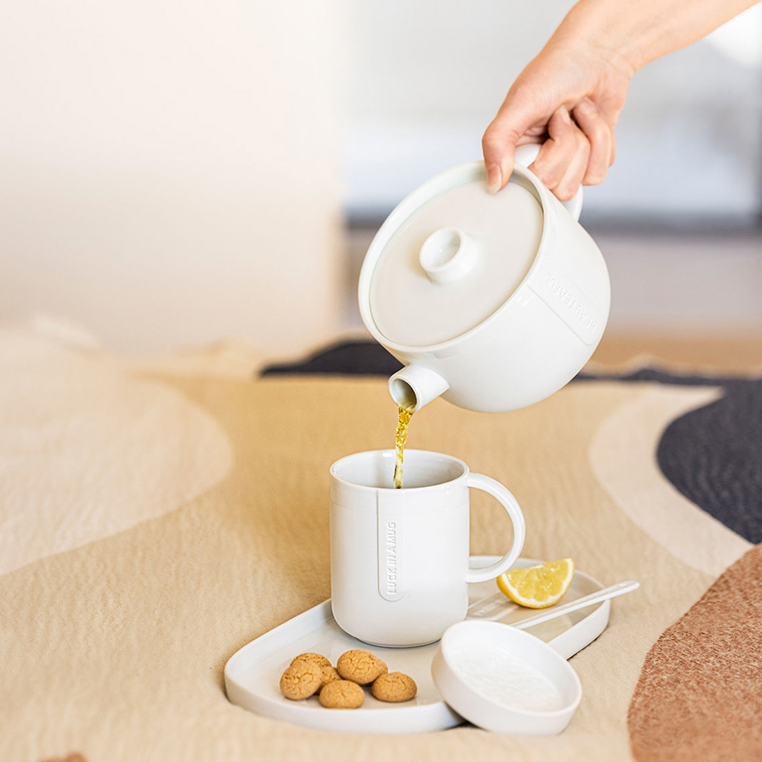 Räder Design - Cozy Time Tasse mit Deckel Luck in a mug