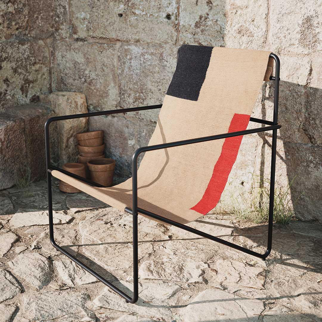 ferm living desert stuhl block black 66673
