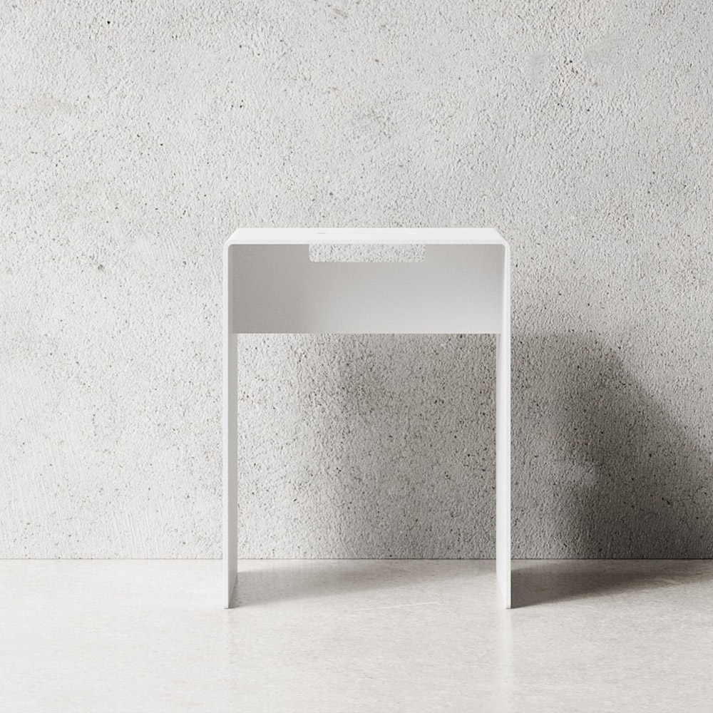 nichba design hocker weiss 72052