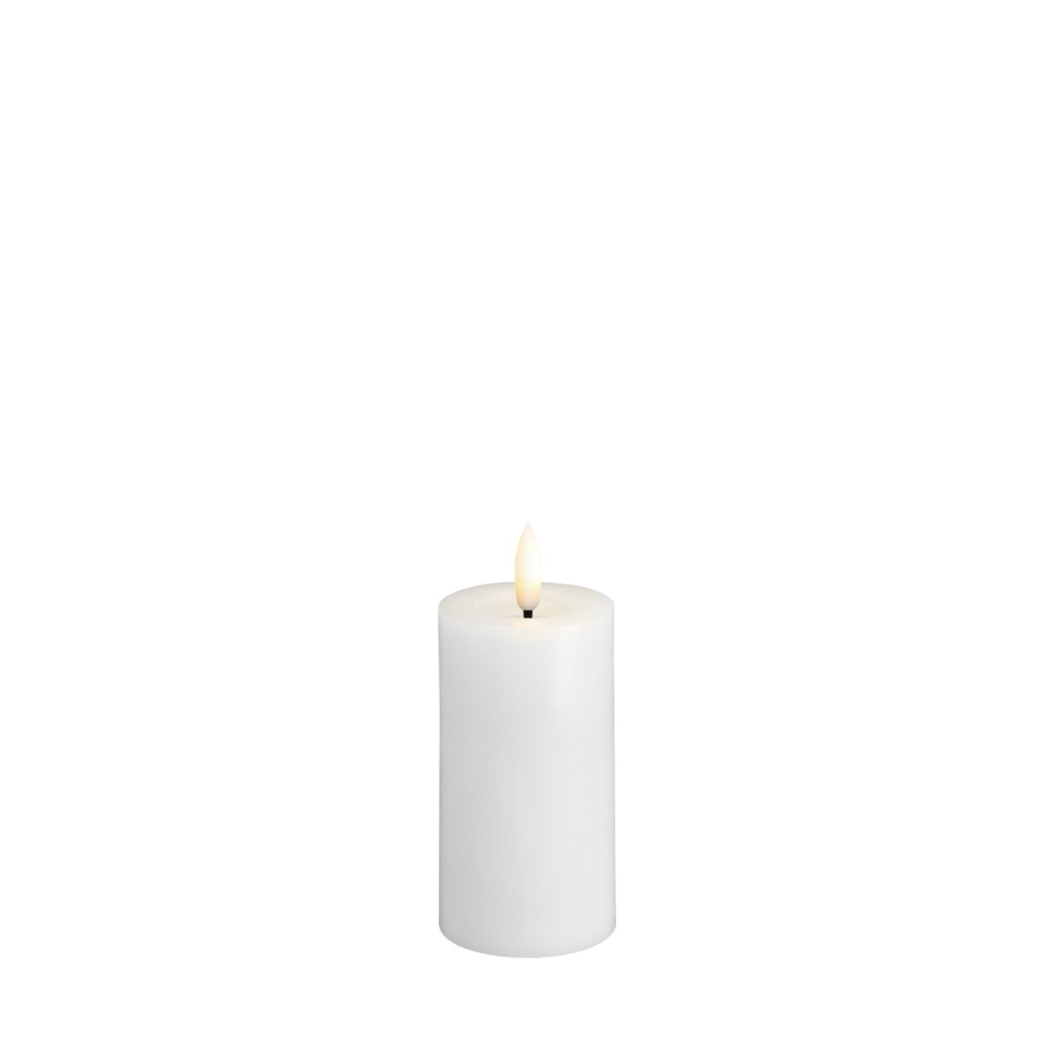 Moods&More - LED-Stumpenkerze Ø49x100mm classic white